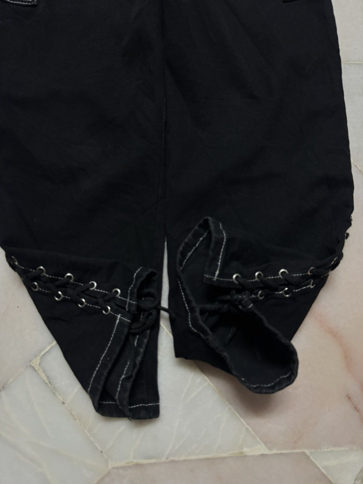 Tornado Mart 💥LACE-UP💥BAGGY💥JAPANESE LACE-UP SICK CARGO BY SHEIN PUNK Size US 26 / EU 42 - 19 Thumbnail