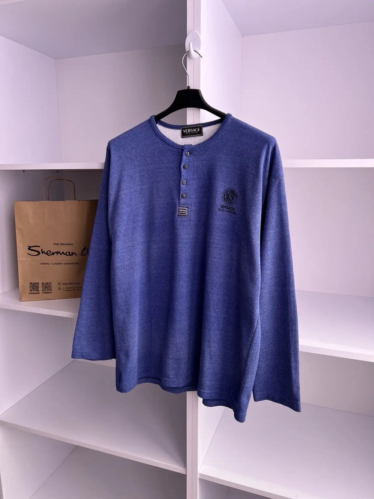 Versace × Versace Jeans Couture × Vintage Vintage Versace Jeans Couture Long sleeve Size US L / EU 52-54 / 3 - 2 Thumbnail
