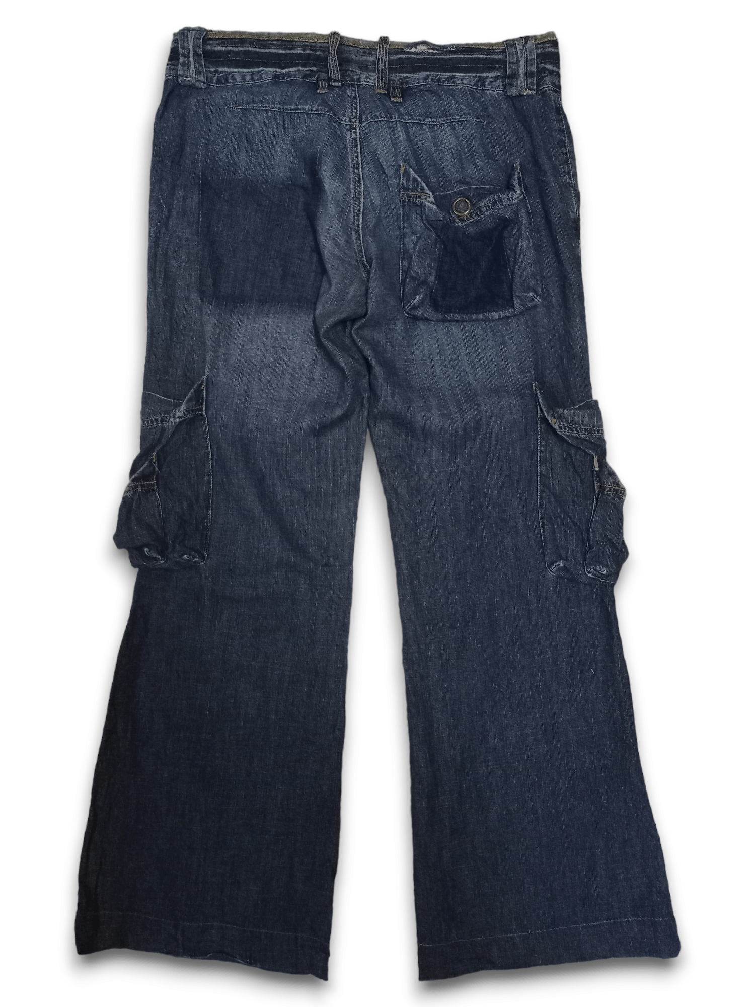 Japanese Brand Vintage Japanese Brand Parachute Cargo Flare Pants Size US 32 / EU 48 - 3 Thumbnail