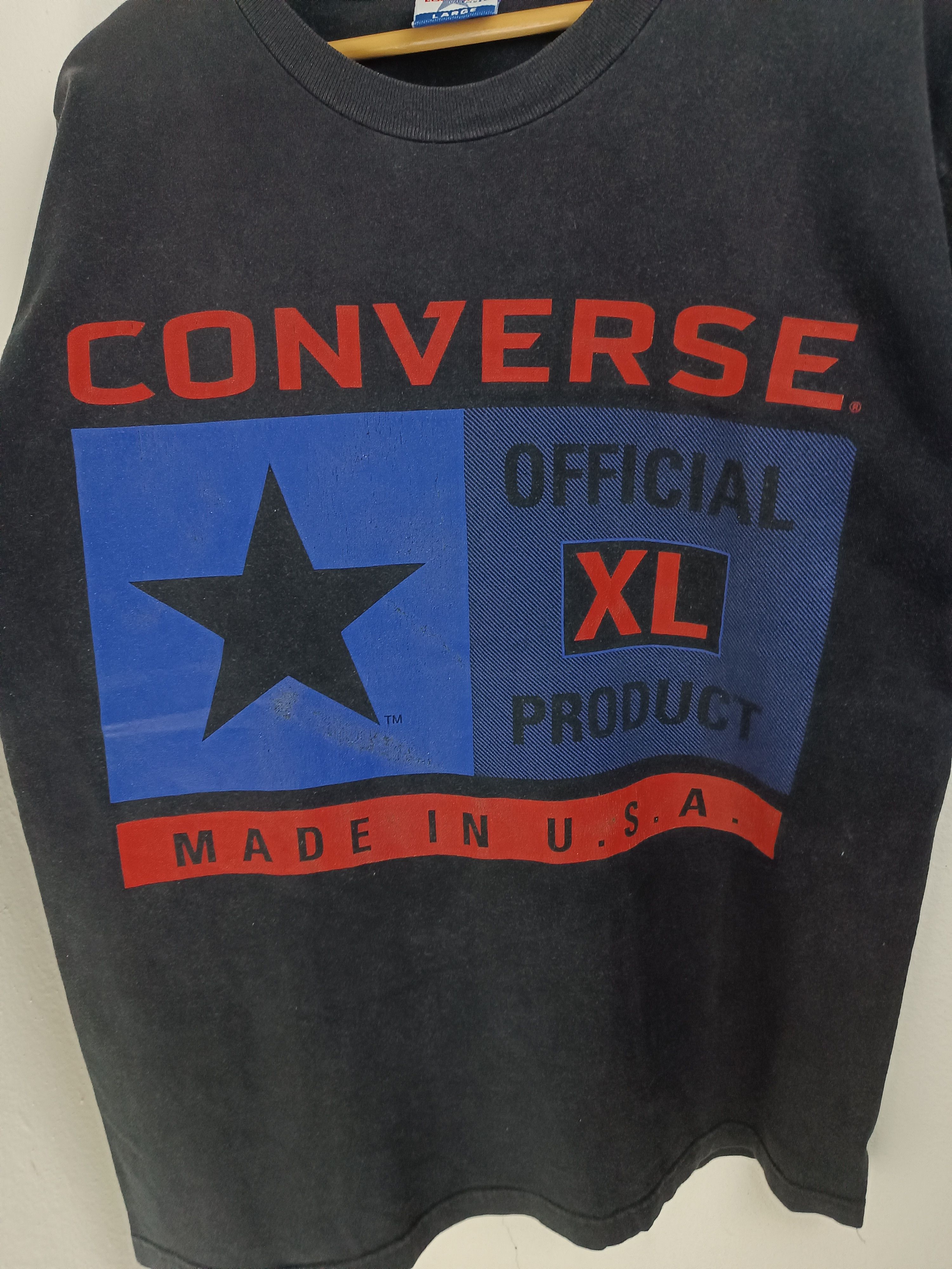 Converse VINTAGE 90'S CONVERSE MADE IN USA FADED TEE VERY RARE Size US L / EU 52-54 / 3 - 10 Thumbnail