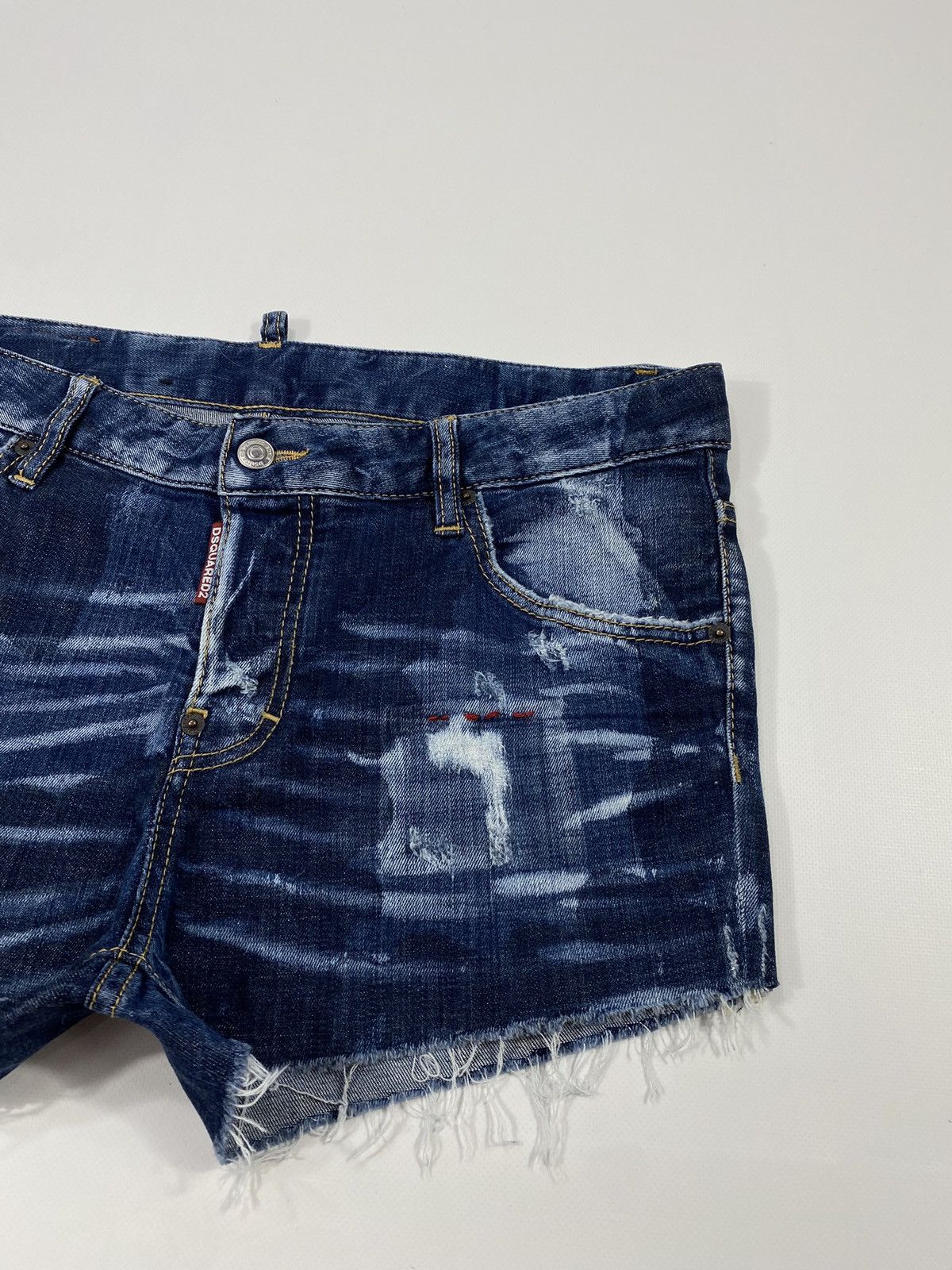 Dsquared2 LASTDROP🔥 Dsquared D2 Cool Girl Jeans Distressed Mini Shorts Size 30" / US 8 / IT 44 - 5 Thumbnail