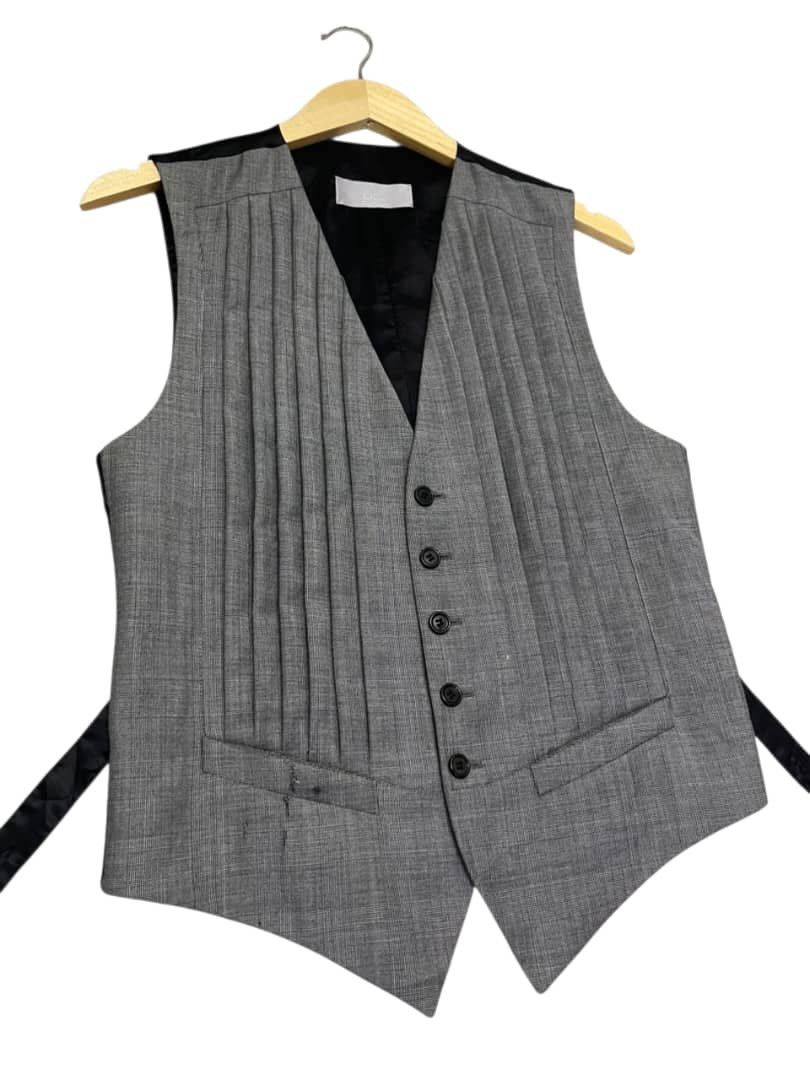 Dior Dior Homme x Hide Slimane Pleated Vest Size 46R - 14 Thumbnail