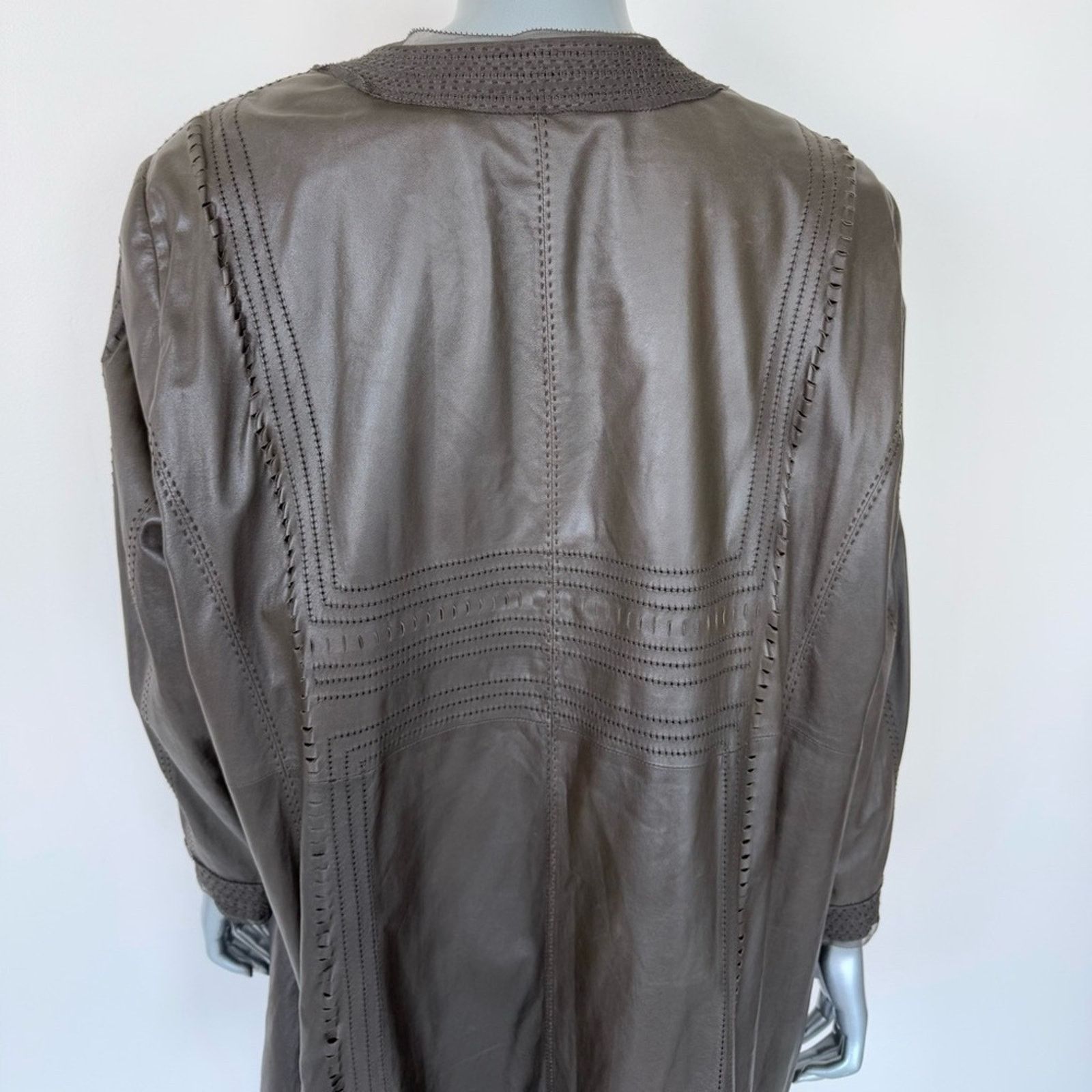 Elie Tahari Elie Tahari women leather coat size 3X Retail 1950$ Size 4XL / US 24-26 - 6 Thumbnail