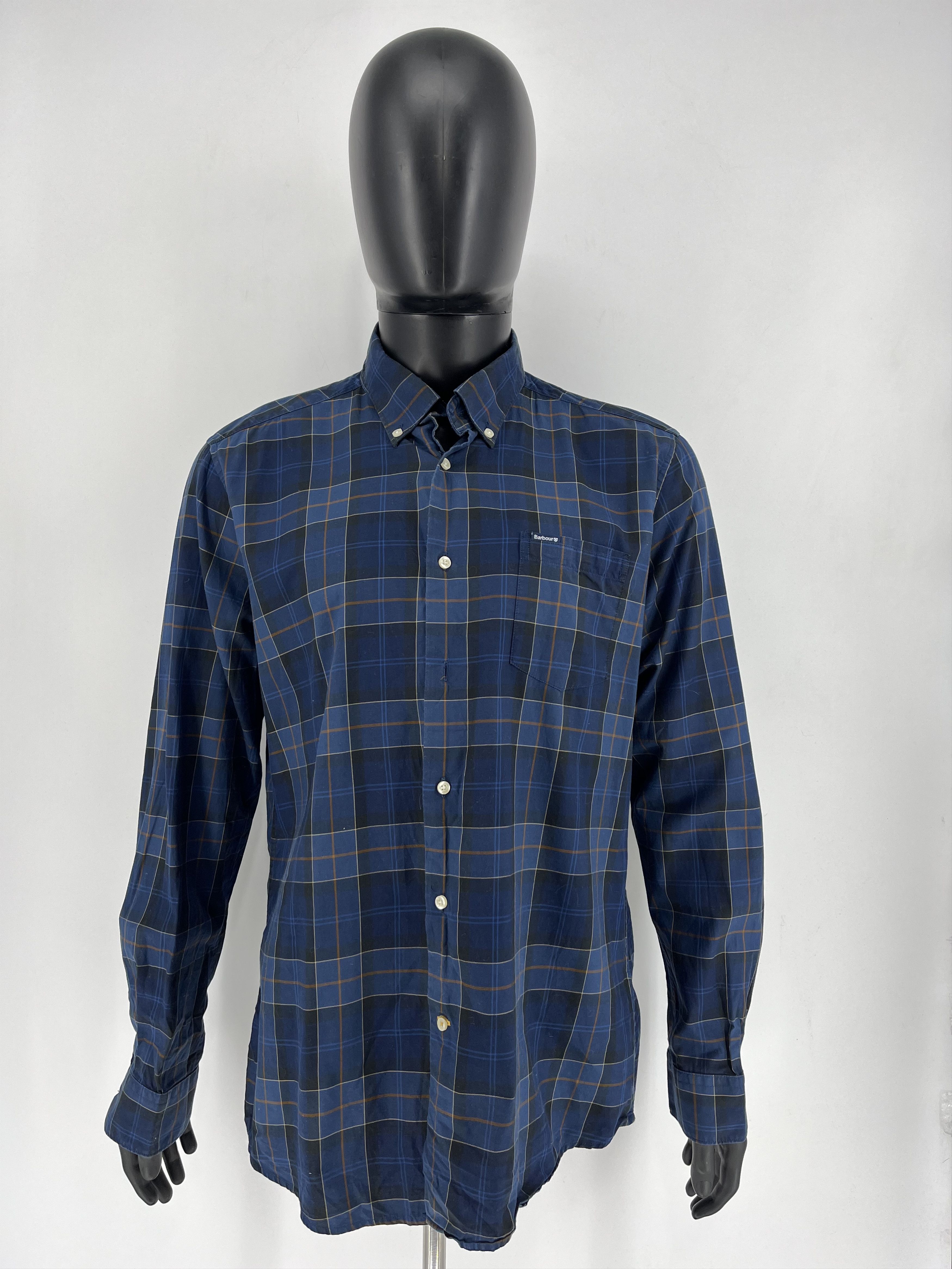 Barbour × Vintage Vintage Barbour Plaid Blake Cotton Flannel Casual Size US L / EU 52-54 / 3 - 2 Thumbnail