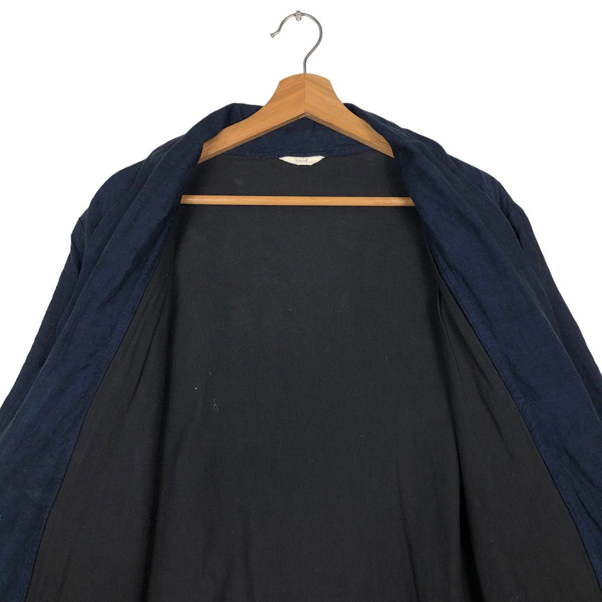 Issey Miyake 🔥Rich Black Long Jacket Double Breast Inspire Issey Miyake Size US M / EU 48-50 / 2 - 14 Thumbnail