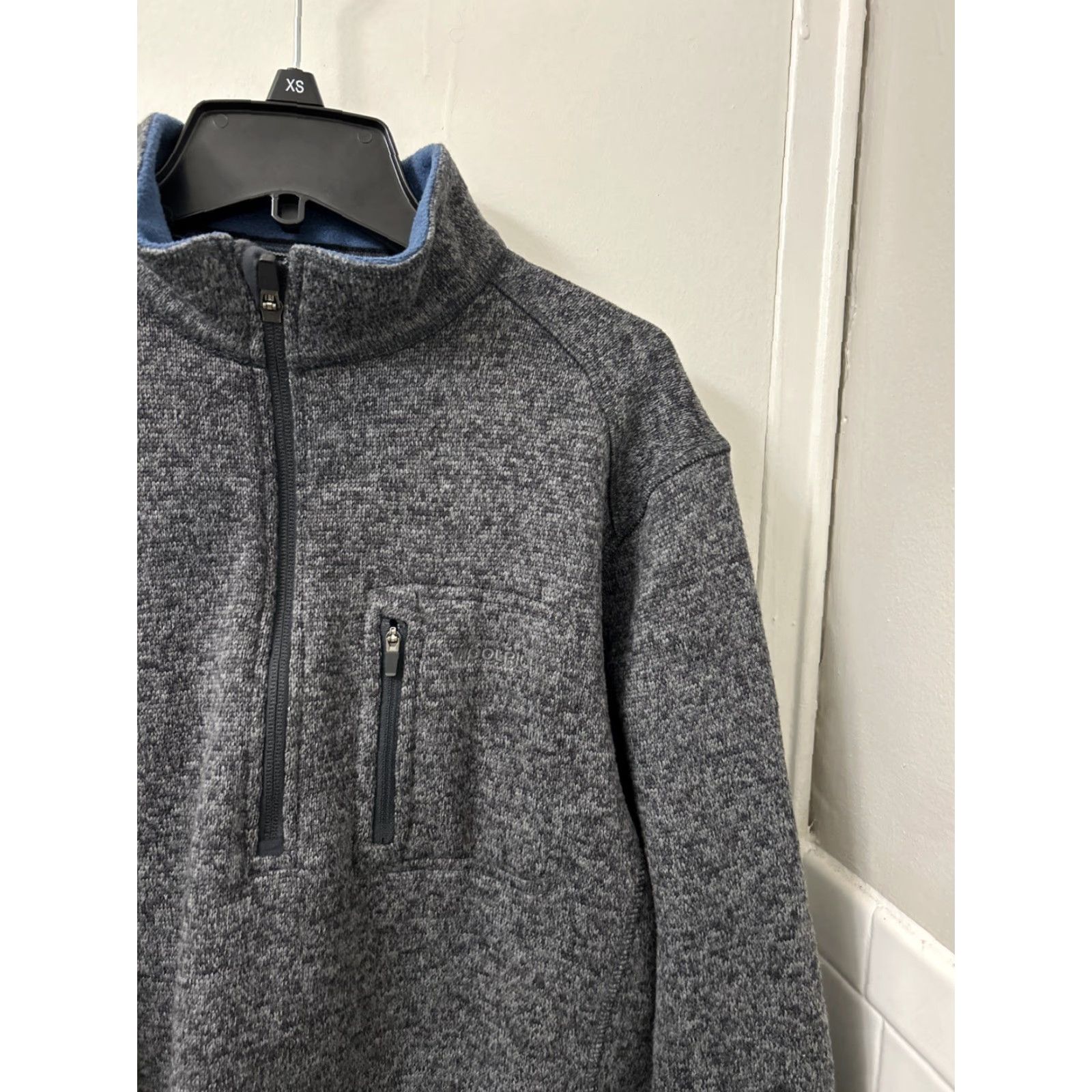 Vintage Woolrich Sweater 1/4 Zip Mens Medium Gray Pullover Long Sleeve Mock Neck Fleece Pocket Size US M / EU 48-50 / 2 - 4 Thumbnail