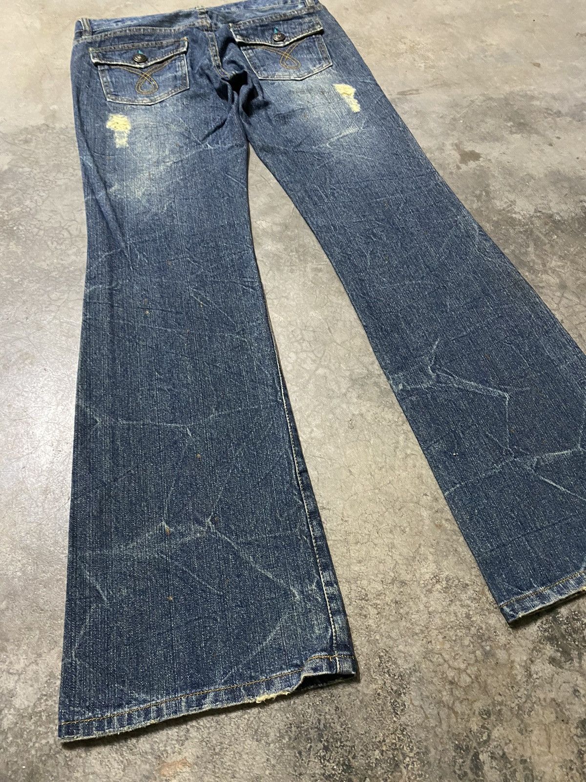 Hysteric Glamour × If Six Was Nine × Japanese Brand Flare Jeans Japan Grunge Denim p71 Size US 30 / EU 46 - 13 Thumbnail