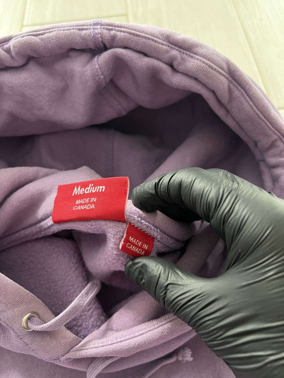 Supreme Supreme Sleeve Embroidery Hooded Sweatshirt Violet Medium Size US M / EU 48-50 / 2 - 15 Thumbnail