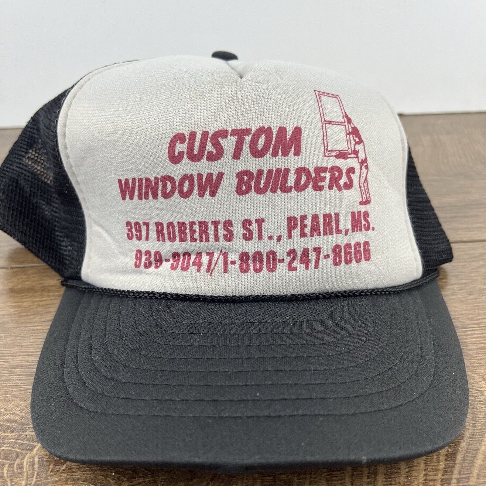 Other Custom Window Builders Snapback Hat Black Hat Adjustable Bla Size ONE SIZE - 5 Thumbnail