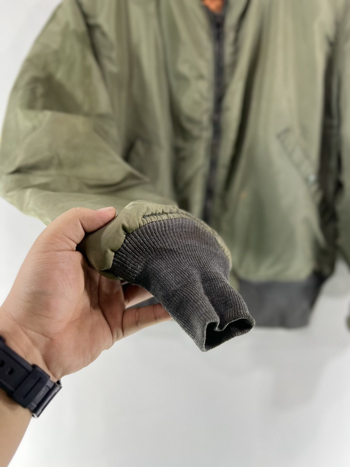 Alpha Industries Vintage Scovill 60's Hope Mfg Faded Bomber Jacket Size US M / EU 48-50 / 2 - 8 Thumbnail