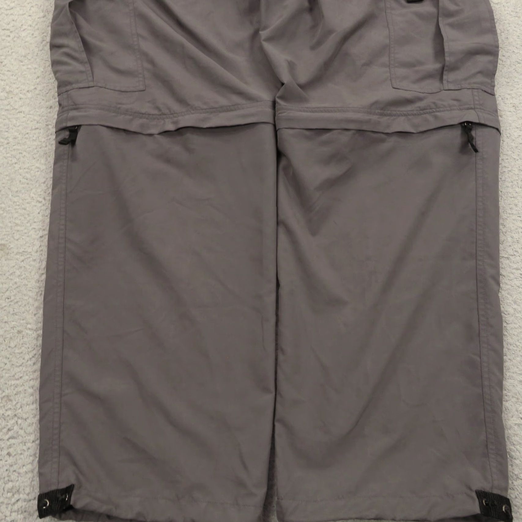 VIBE VINTAGE Baggy Cargo Pants Mens XL Y2K Skater Grunge Raver 10" Leg Opening Pipes VTG Casual Travel 5-Pocket Cargo Wide-Leg Mens Gray Polyester VIBES Size US 36 / EU 52 - 6 Thumbnail