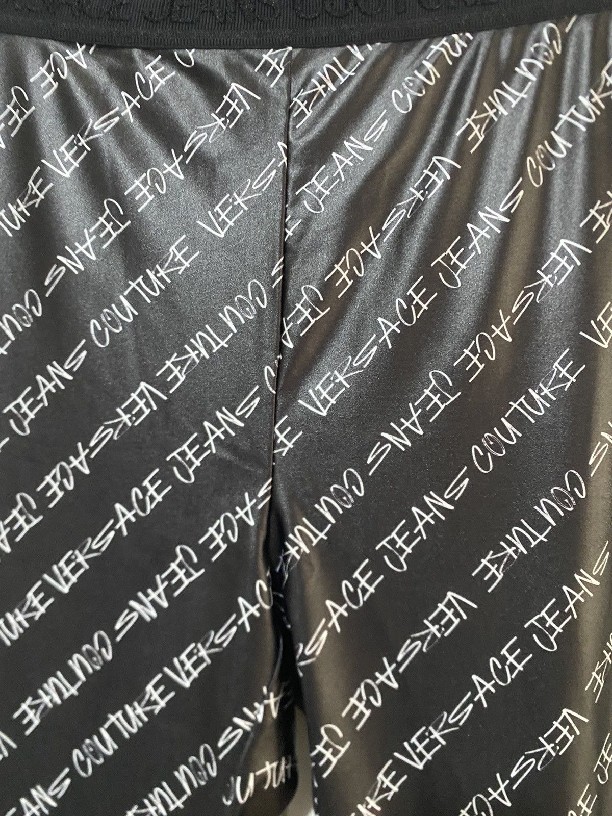 Versace Jeans Couture Leggings Versace Jeans Couture in tessuto stretch logato 44 Size 30" / US 8 / IT 44 - 3 Thumbnail