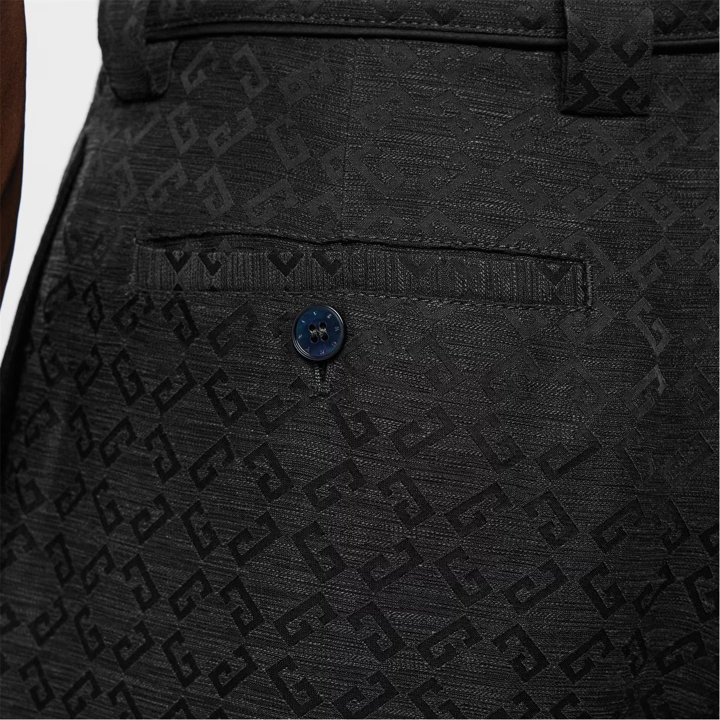Givenchy o1g2r1mq0426 Monogram Jacquard Trousers in Dark Grey Size US 34 / EU 50 - 3 Thumbnail