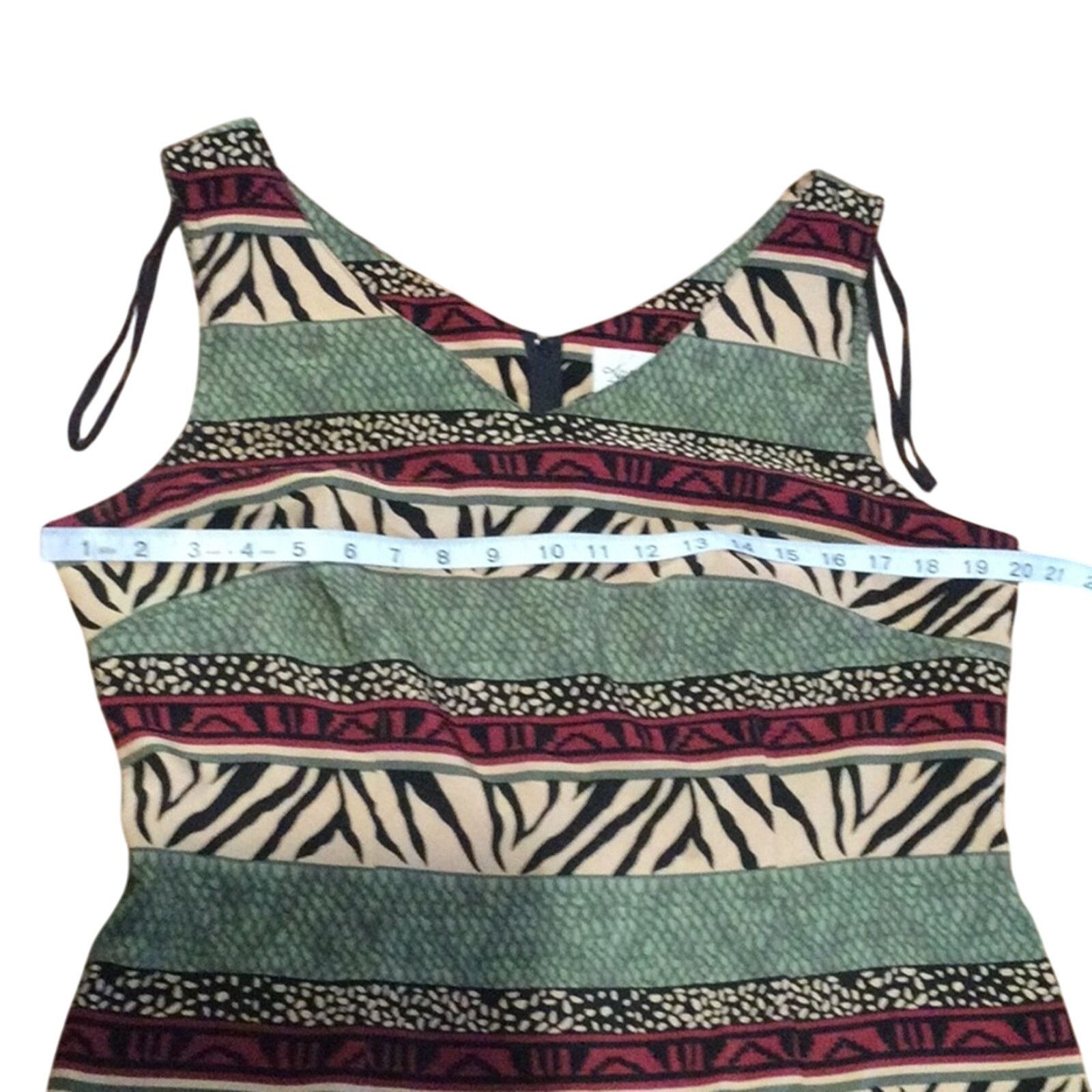 Other Kathie Lee Collection Multicolor S/L A-line Dress Size 12 Size XL / US 12-14 / IT 48-50 - 14 Thumbnail