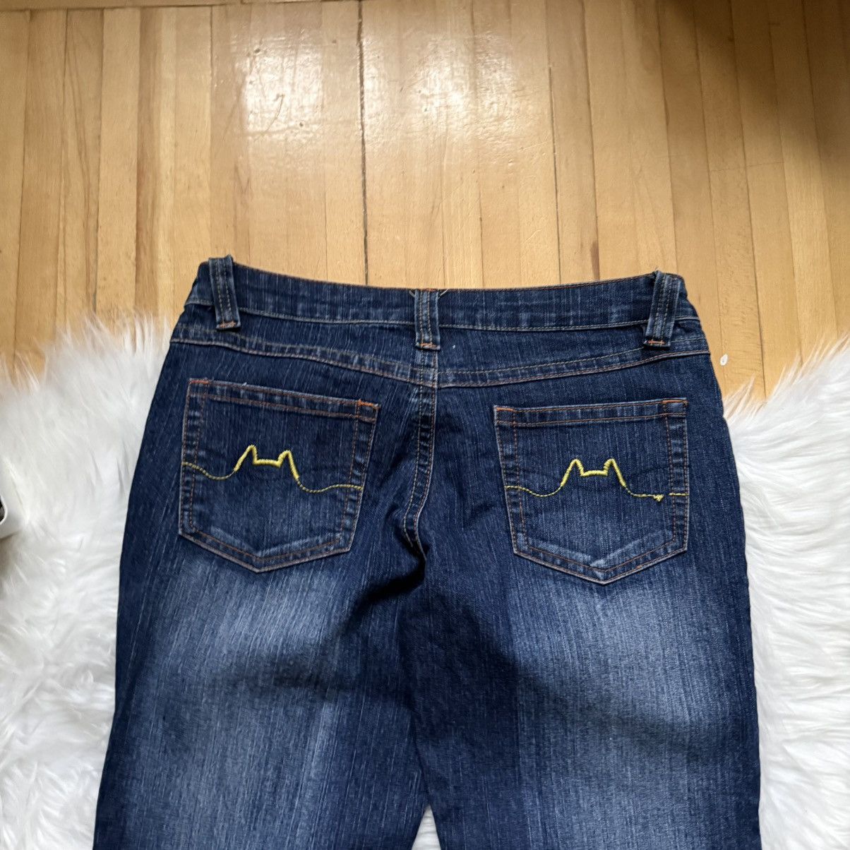If Six Was Nine 📌 Vintage Y2K Washed Flared Low Rise If 6 Was 9 LGB Jeans Size 34" / US 12 / IT 48 - 13 Thumbnail