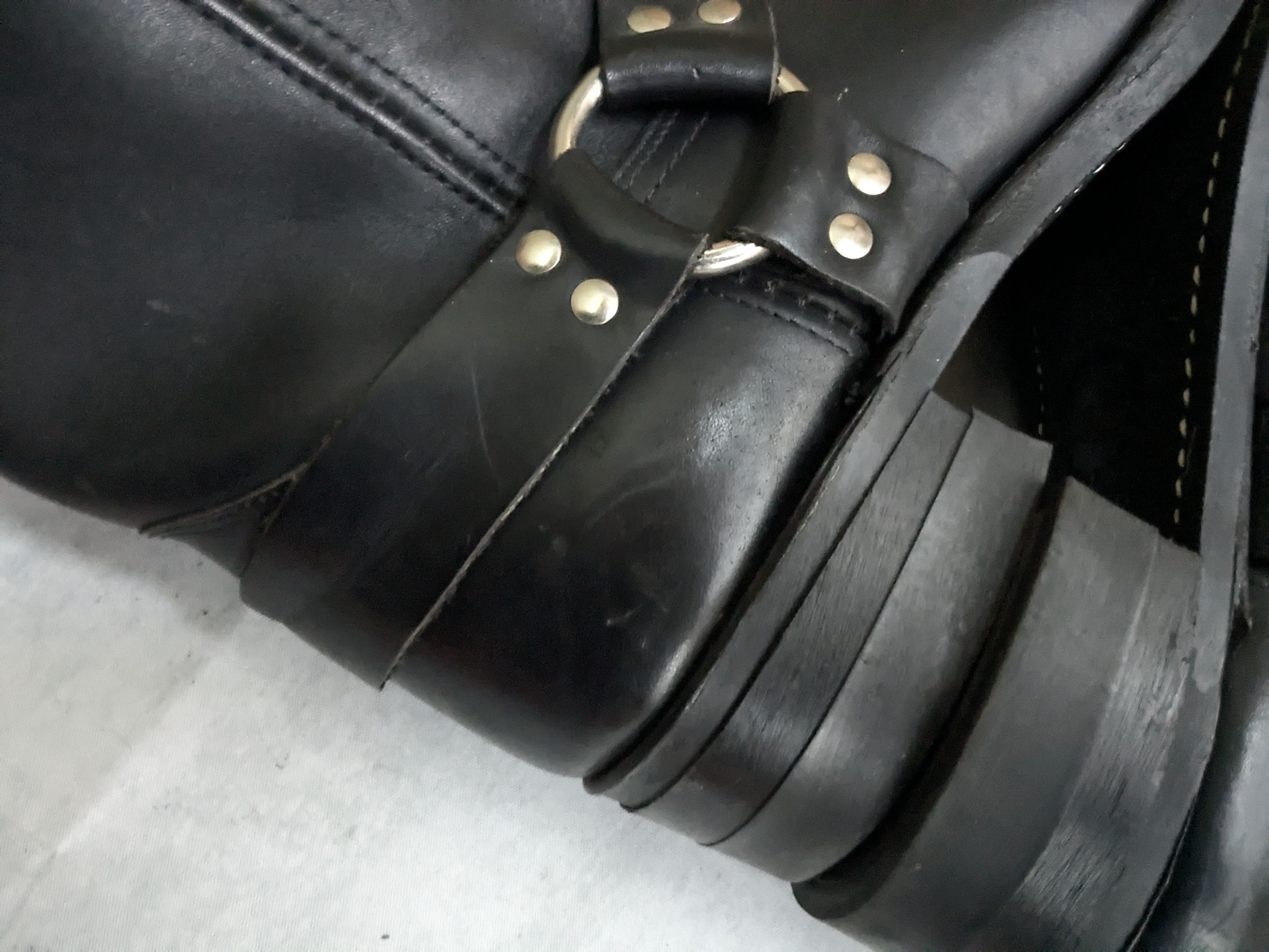 Frye Frye Harness Boots Black 13 M Leather Size US 13 / EU 46 - 14 Thumbnail