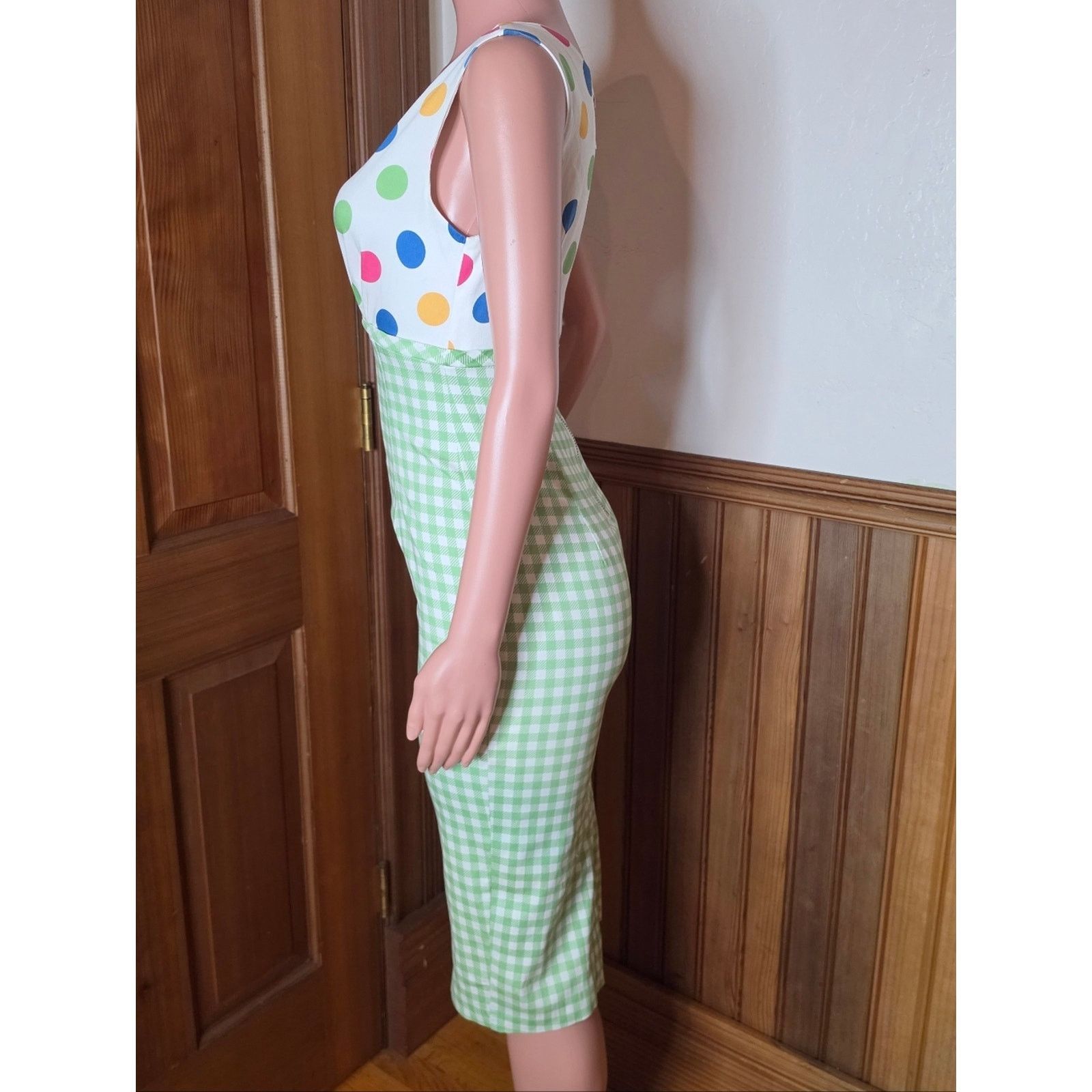 Vintage Barbie x Unique Vintage Lunch On The Terrace 60s Midi Dress Size M / US 6-8 / IT 42-44 - 3 Thumbnail