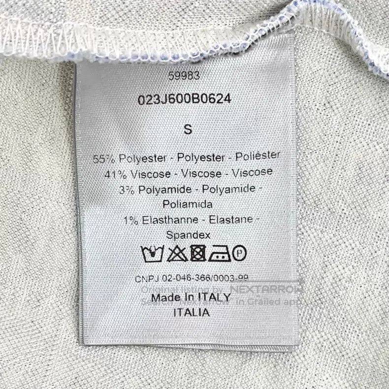 Dior Dior White logo dark pattern jacquart full print round-nec Size US S / EU 44-46 / 1 - 8 Thumbnail