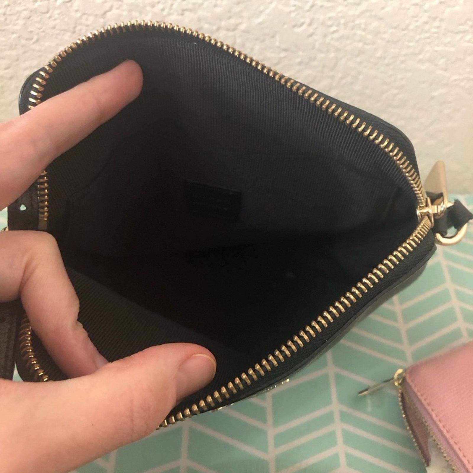 Furla FURLA Extra Large Boheme Leather Crossbody Purse Set Black Size ONE SIZE - 4 Thumbnail