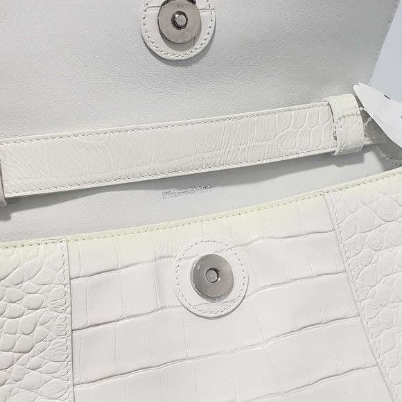 Balenciaga Balenciaga Downtown Small Shoulder Bag Crocodile Embossed Wh Size ONE SIZE - 5 Thumbnail