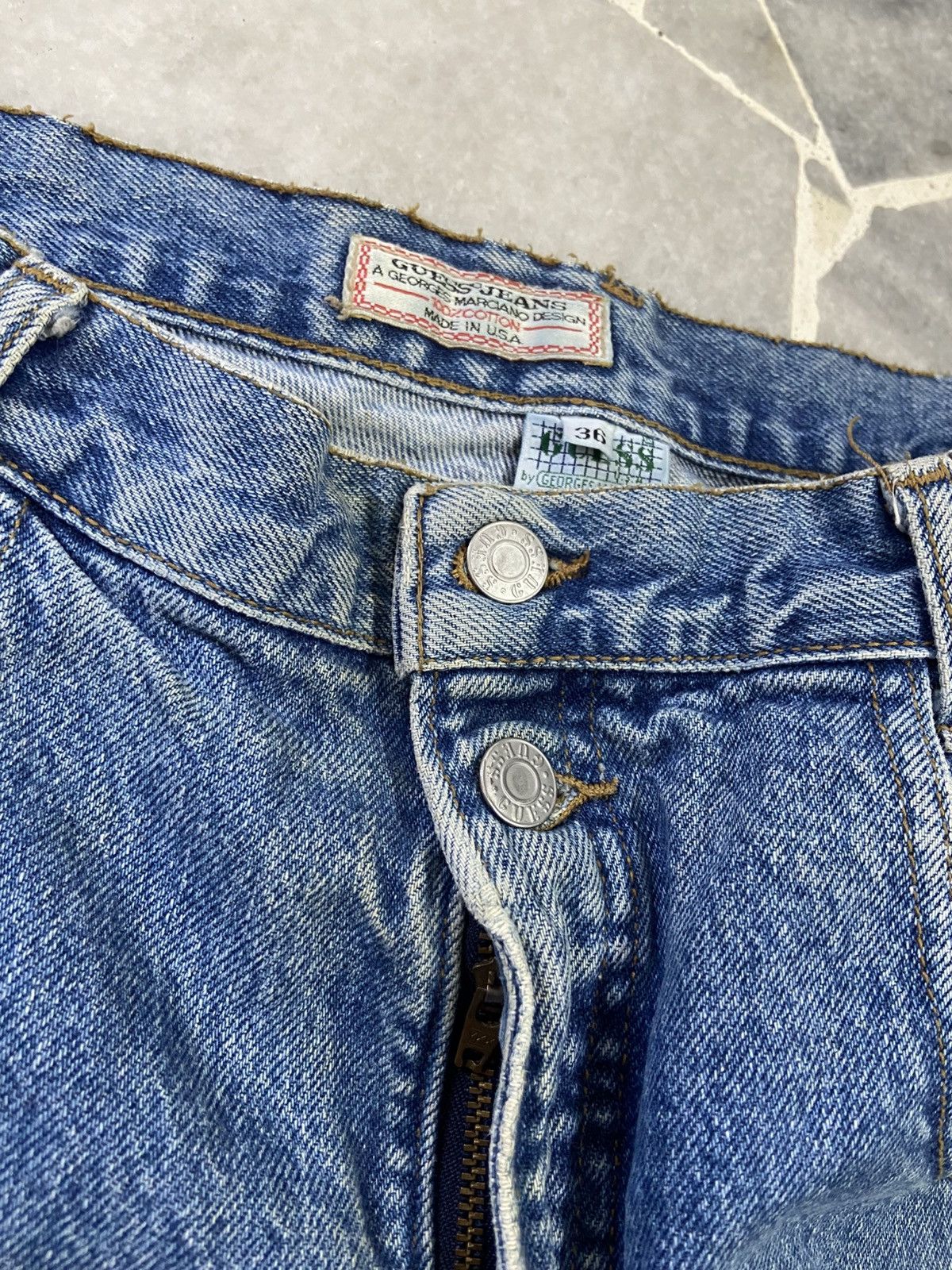 Guess Vintage Guess by Georges Marciano Usa Baggy Jeans Size US 35 - 10 Thumbnail