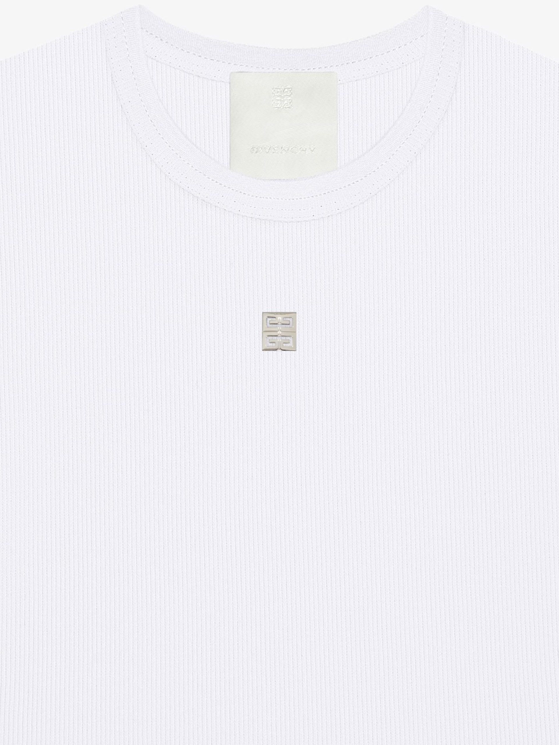 Givenchy o1w1db10325 Ringer T-Shirt in White Size S / US 4 / IT 40 - 2 Thumbnail