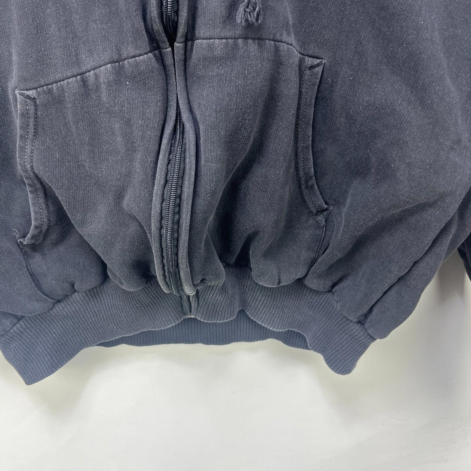 Vintage Vintage 90s Sun Faded Blank Black Raglan Waffle Zip Hoodie L Size US L / EU 52-54 / 3 - 4 Thumbnail