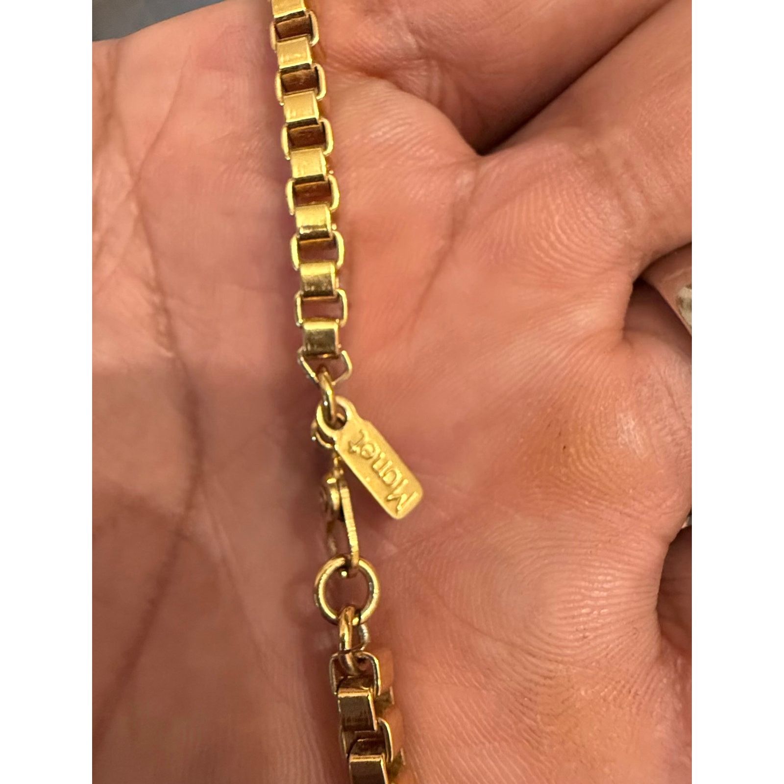 Monet Vintage Monet Chunky Box Runway Chain 53” Gold Tone Size ONE SIZE - 3 Thumbnail