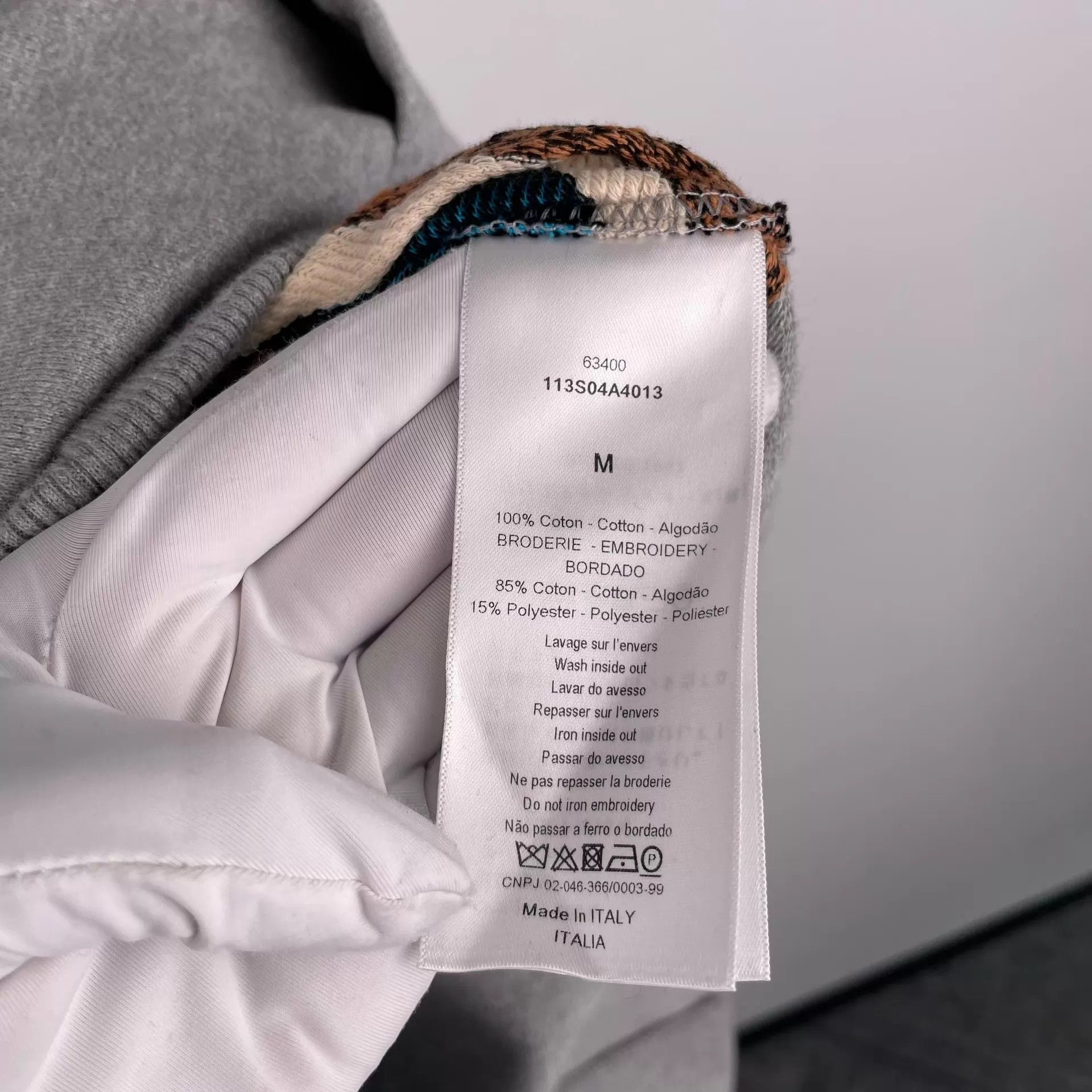 Dior Dior Grey Floral Striped Long Hoodie Women's M Size M / US 6-8 / IT 42-44 - 6 Thumbnail