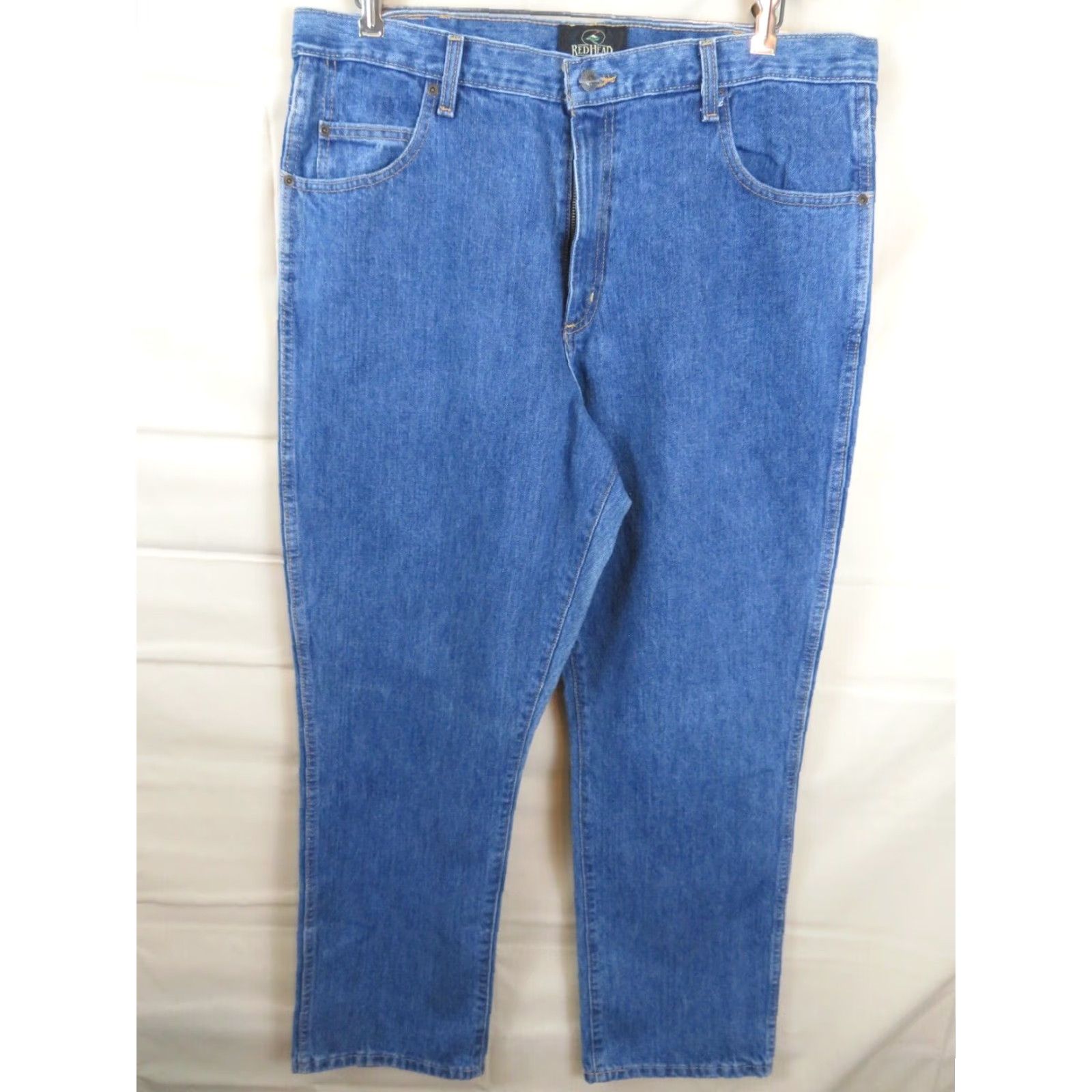 Vintage VINTAGE RedHead Work Pants 38X32 Regular Mens Blue Jeans NOS tags 90s Vintage - new. Size US 32 / EU 48 - 3 Thumbnail