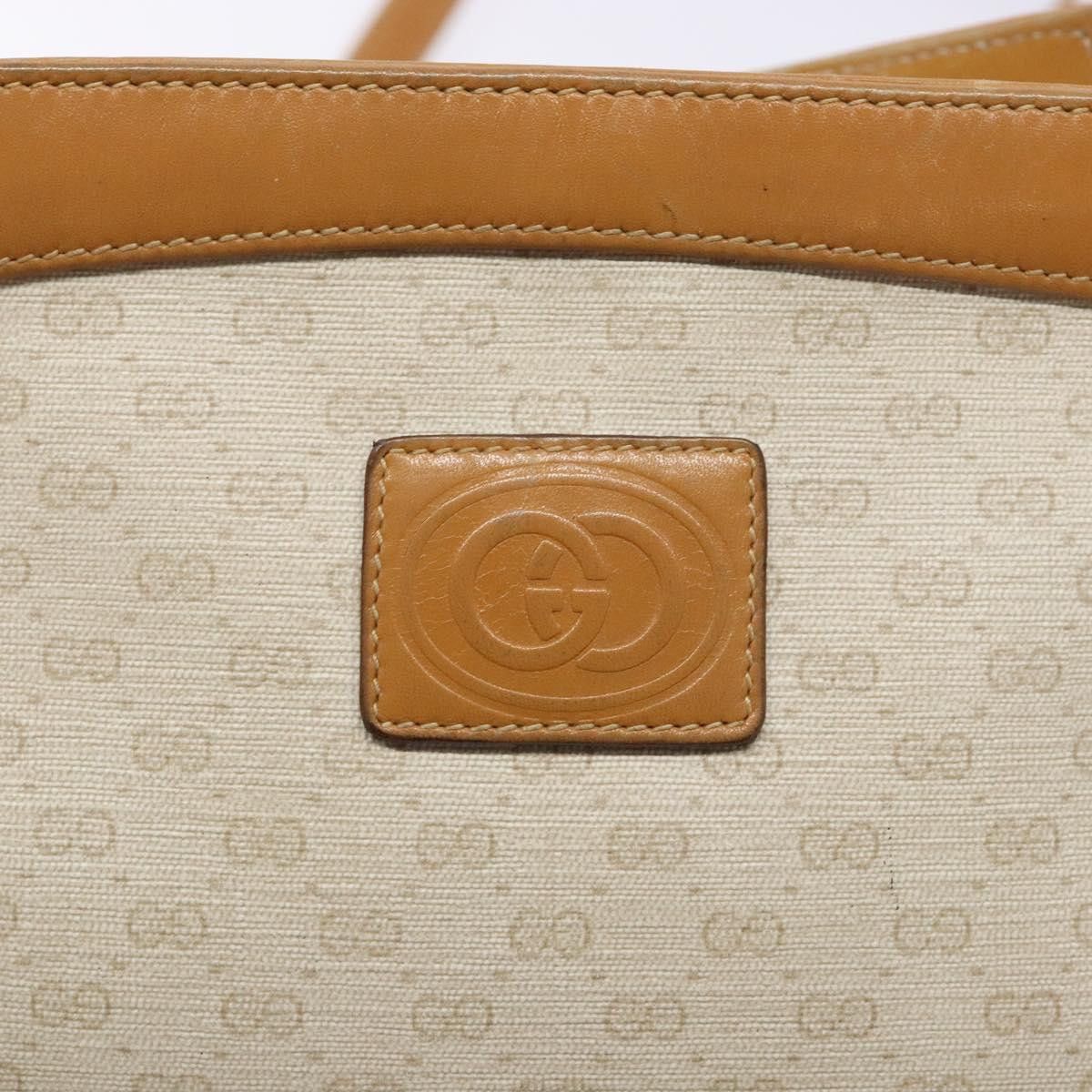 Gucci GUCCI Micro GG Supreme Shoulder Bag Pvc White Gold Size ONE SIZE - 14 Thumbnail