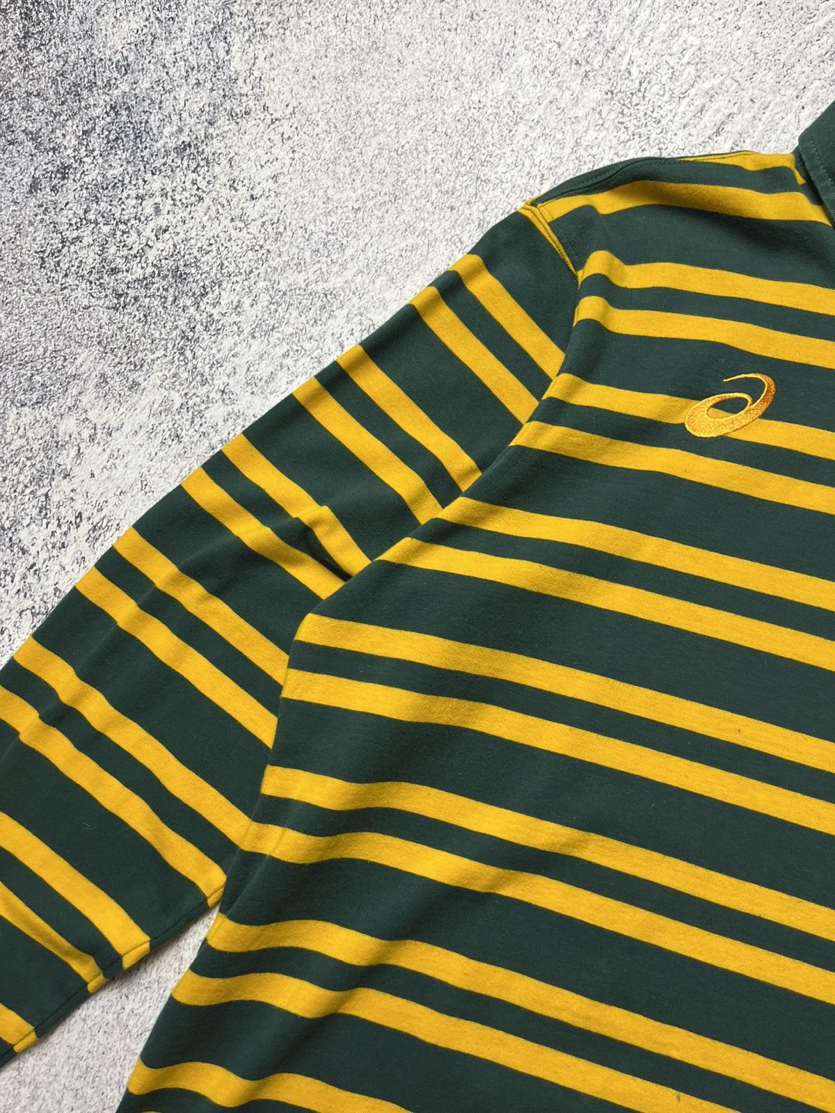 Asics South Africa Rugby Asics Jersey Cotton Long Sleeve Shirt Size US XXL / EU 58 / 5 - 9 Thumbnail