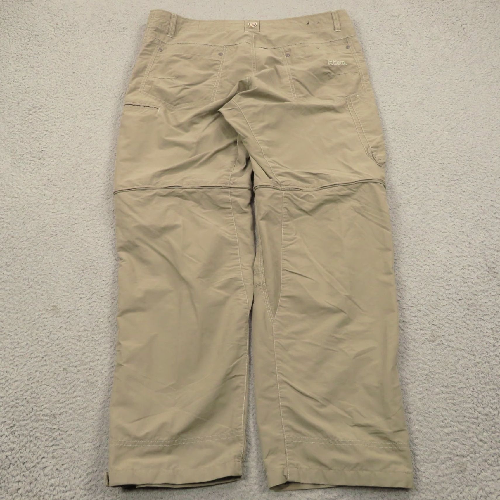 Vintage Kuhl Liberator Convertible Pants Men 38x30 Chino Pants 5-Pocket Water Resistant Beige Size US 38 / EU 54 - 3 Thumbnail