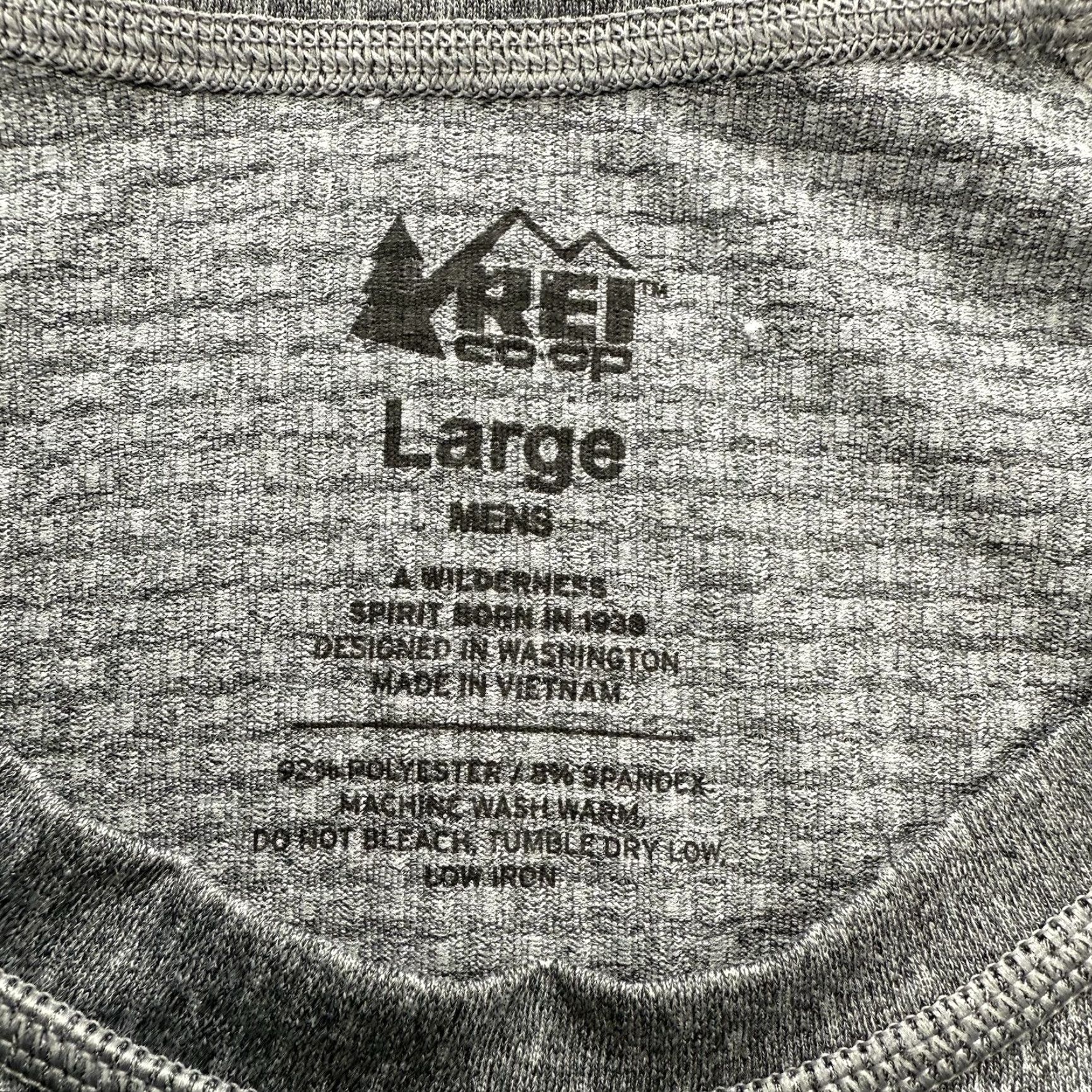 Vintage REI Co-op Shirt Men Large Gray Polyester Long Sleeve Outdoors Hiking Exploring Size US L / EU 52-54 / 3 - 3 Thumbnail