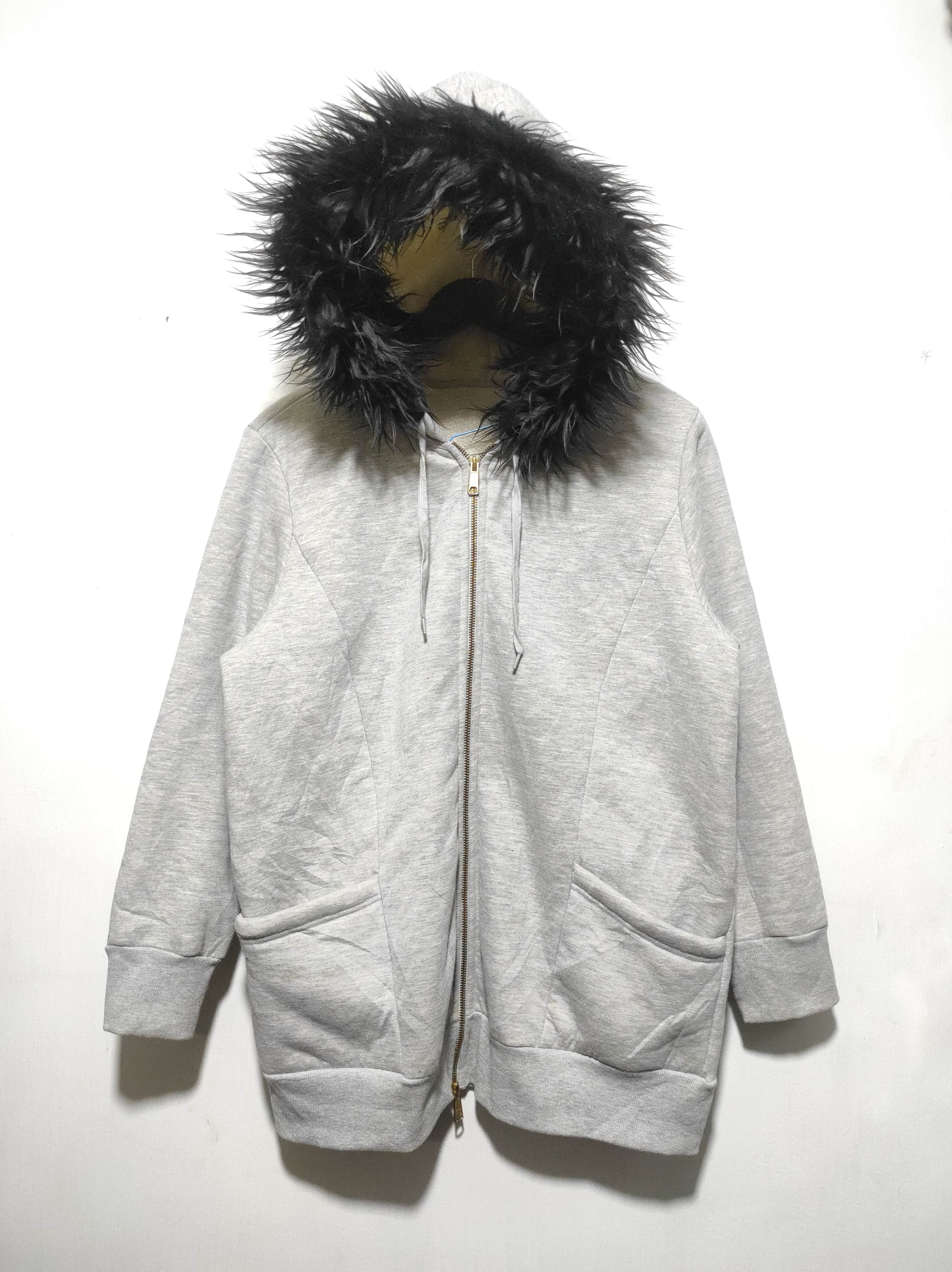Hysteric Glamour Gray Sherpa Double Zip Fur Double Hoodie LGB style Size US L / EU 52-54 / 3 - 8 Thumbnail