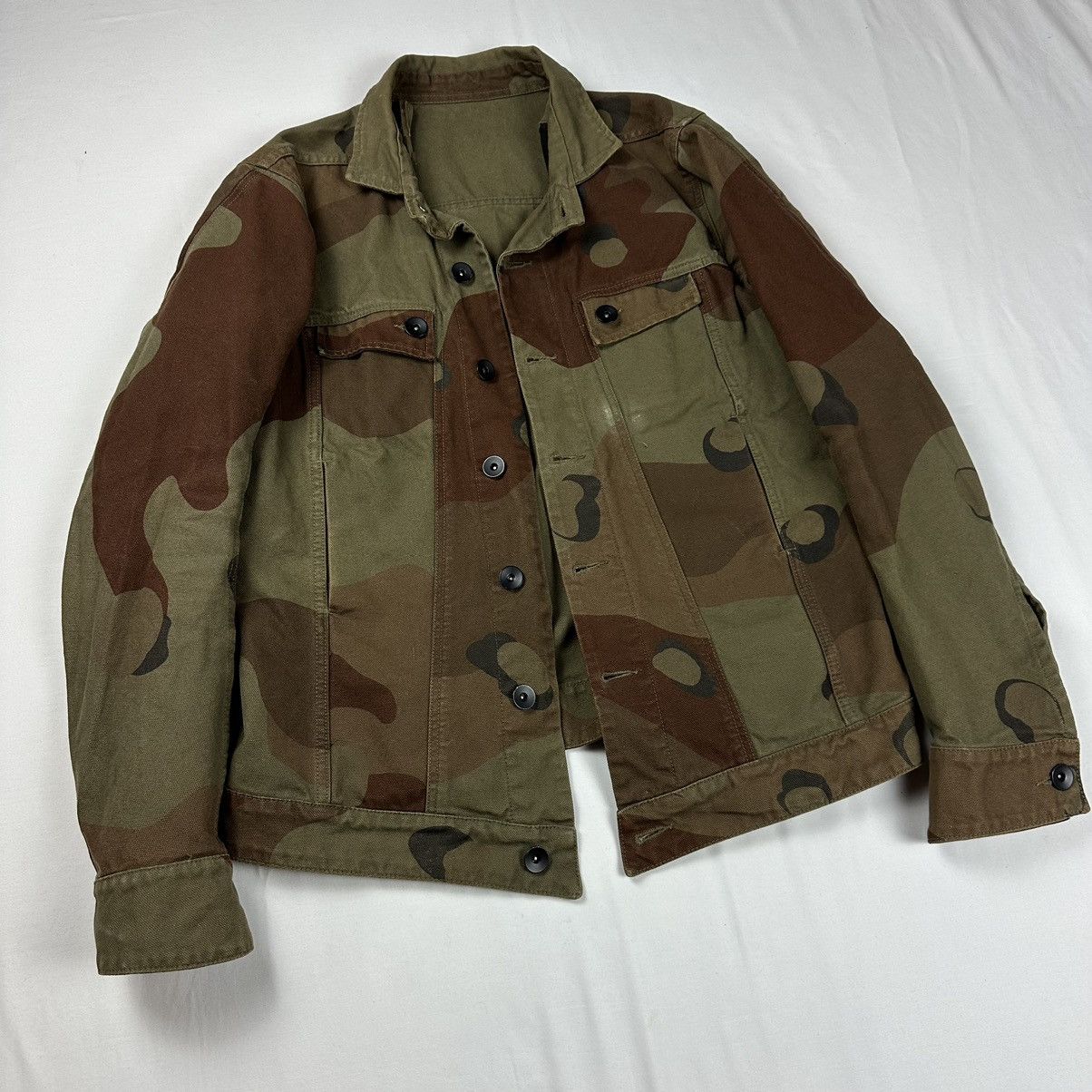 Boris Bidjan Saberi 11 By Boris Bidjan Saberi Camo Denim Jacket Size US L / EU 52-54 / 3 - 6 Thumbnail