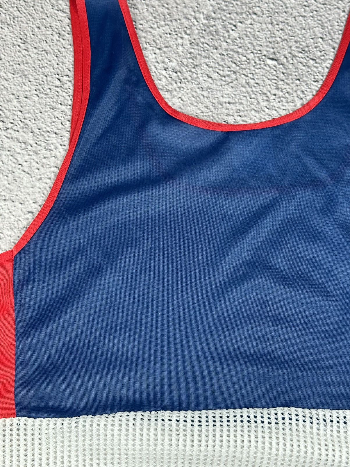 Nike × Vintage Vintage Nike Sportswear Mesh Tank UK Made (80s/90s) Size US M / EU 48-50 / 2 - 10 Thumbnail