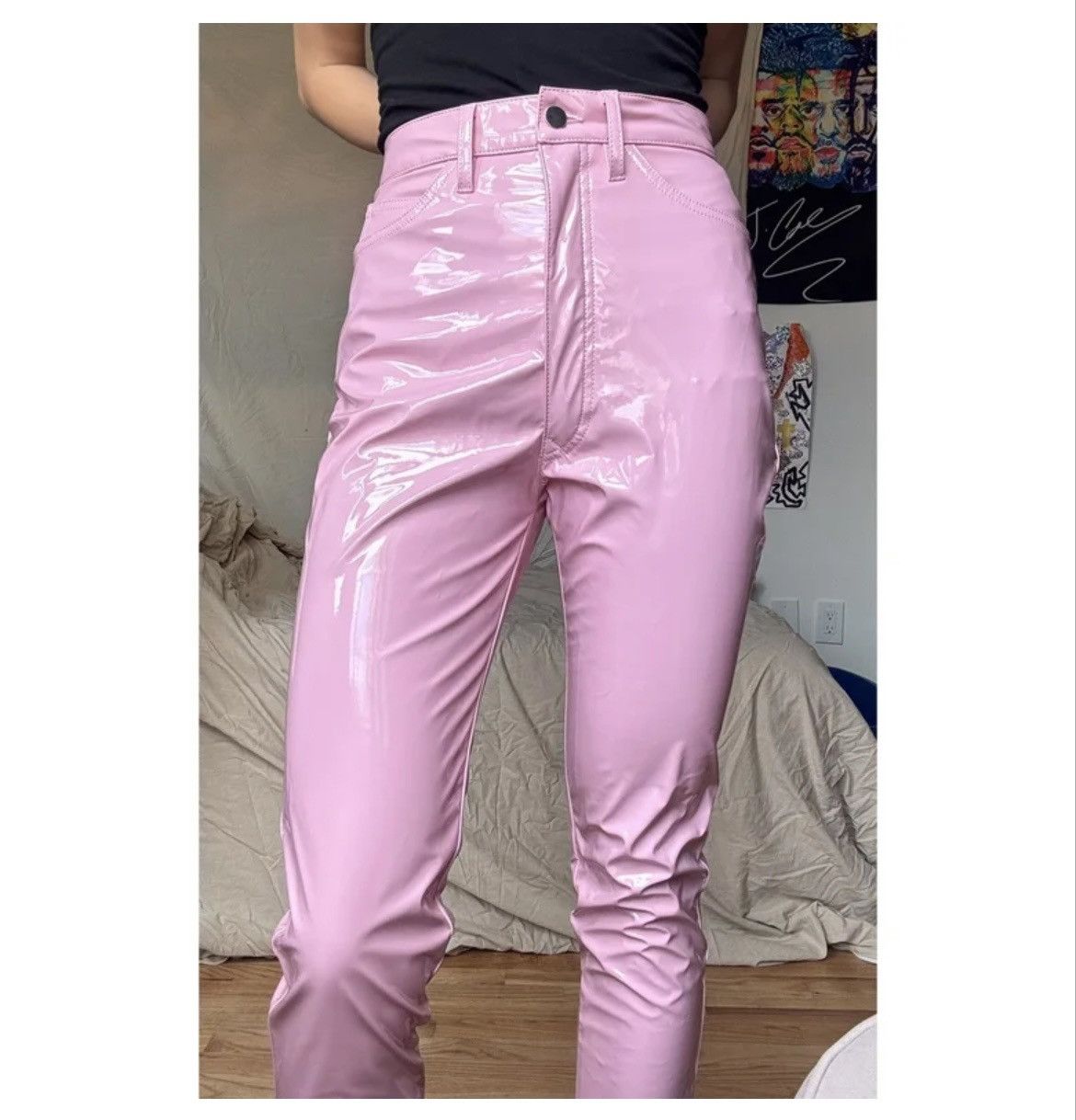 Maison Margiela Maison Margiela Pink Vinyl Pants - SS19 Runway Size 28" / US 6 / IT 42 - 6 Thumbnail