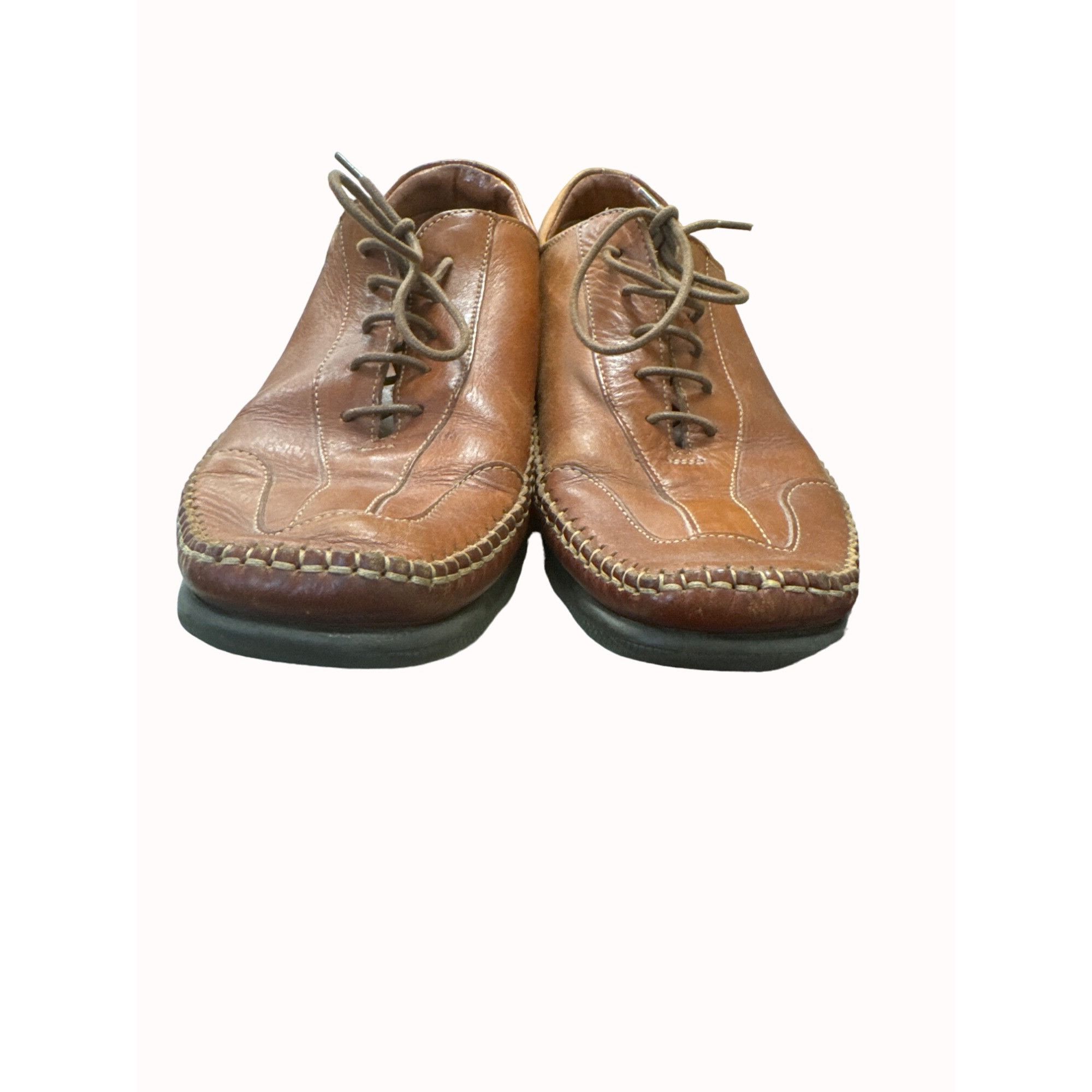 Designer La Bottega Delle Pelli Italian men’s leather dress shoes siz Size US 11 / EU 44 - 4 Thumbnail