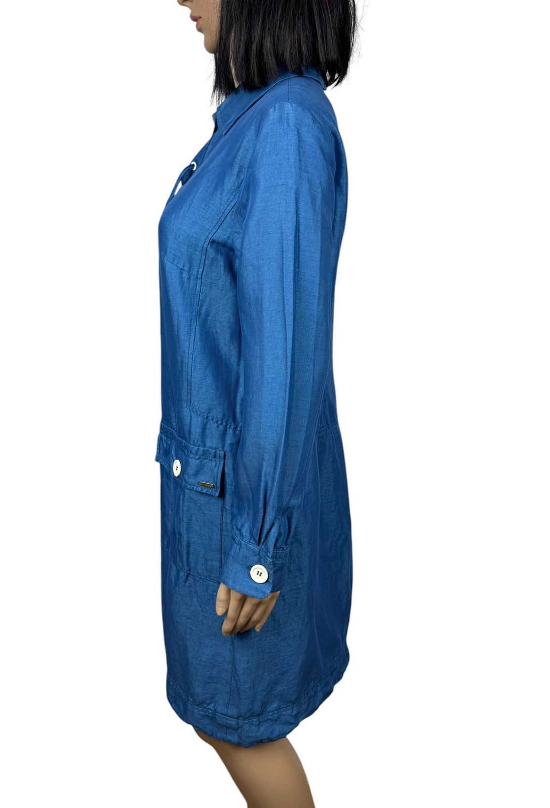 Bogner Sonia Bogner Shirt Dress Cotton Silk Linen size L Size L / US 10 / IT 46 - 9 Thumbnail