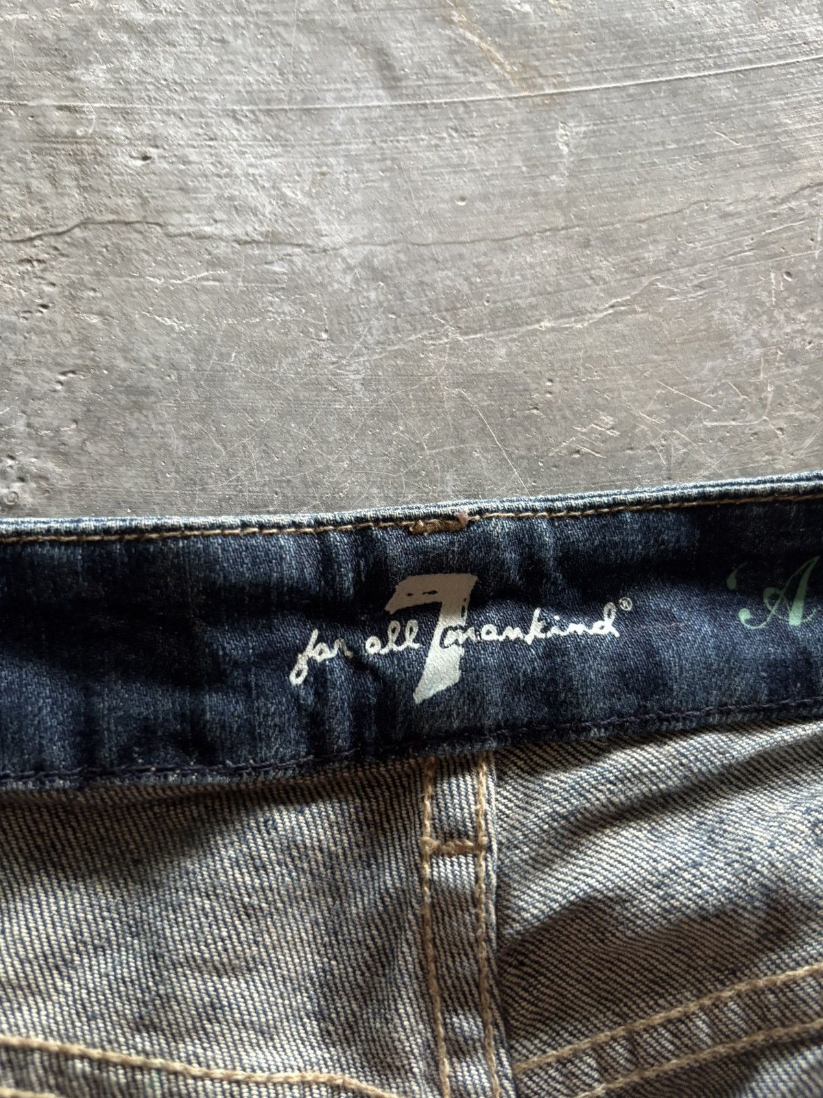 If Six Was Nine 7 FOR ALL MANKIND flare distressed bootcut kendrick lamar Size US 30 / EU 46 - 5 Thumbnail