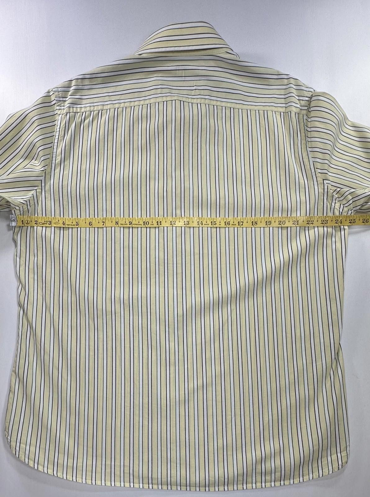 American Eagle Outfitters American Eagle Vintage Fit Cotton Button Up Yellow Mens XL Size US XL / EU 56 / 4 - 5 Thumbnail
