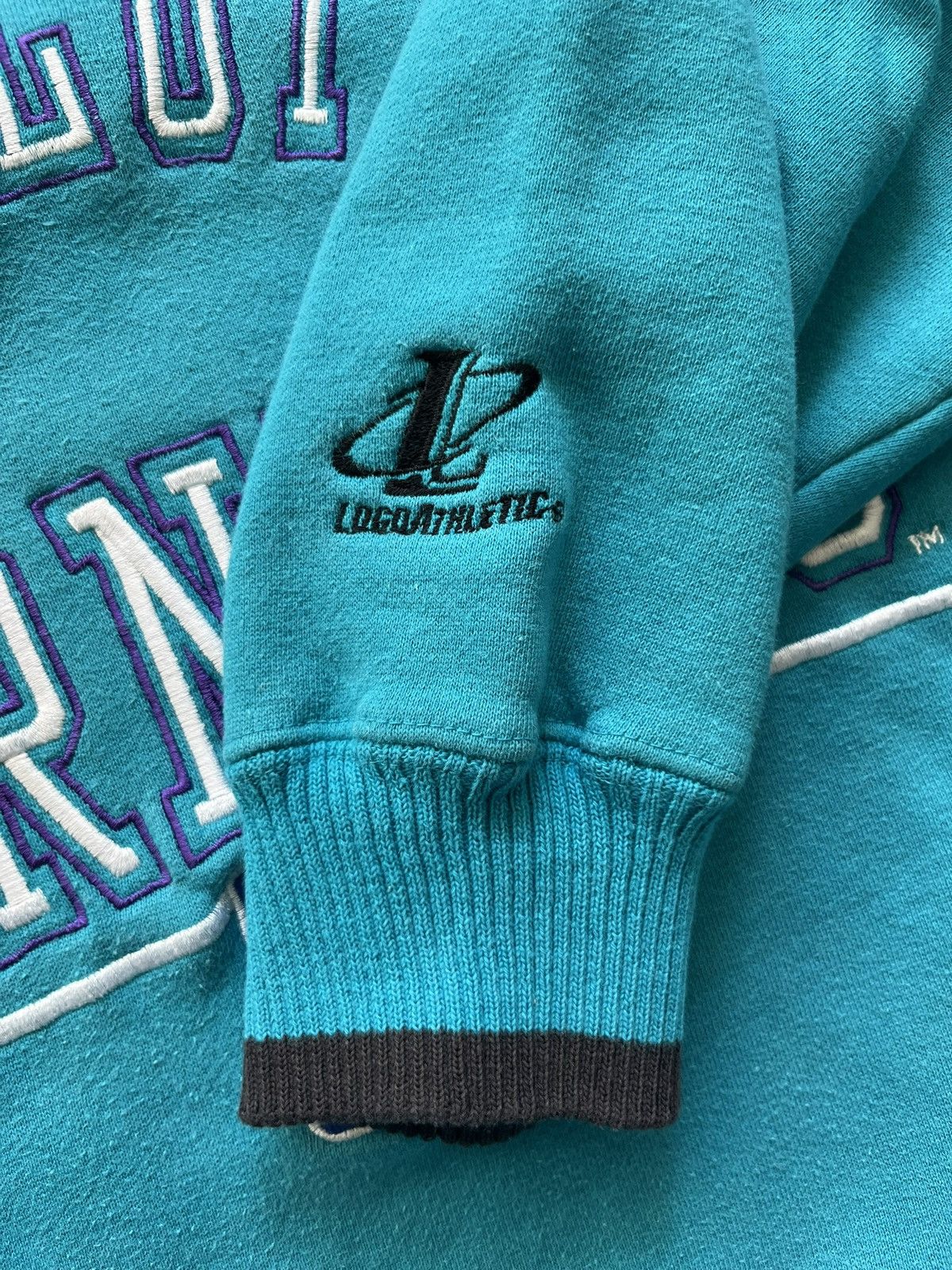 Logo Athletic × NBA × Vintage Vintage 90s Charlotte Hornets Sweatshirt Size US L / EU 52-54 / 3 - 5 Thumbnail