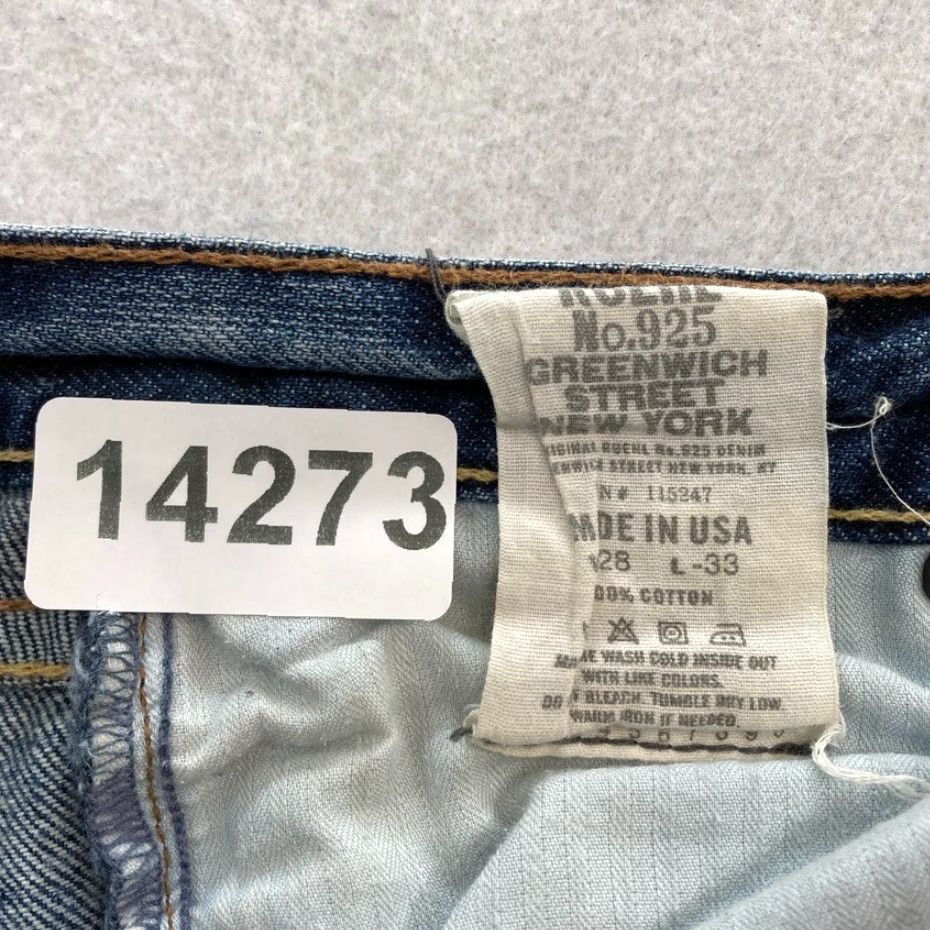 Denime RUEHL 925 Jeans Women's 28x33 Bootcut Medium Wash Blue Distressed Denim Pants Size 28" / US 6 / IT 42 - 6 Thumbnail
