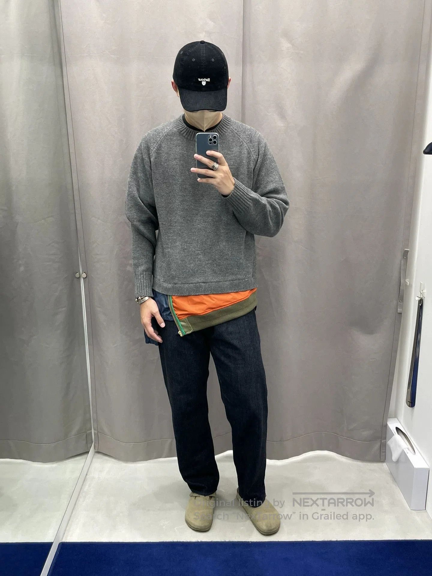 Kolor navy blue knitted pullover sweater. Size US S / EU 44-46 / 1 - 3 Thumbnail