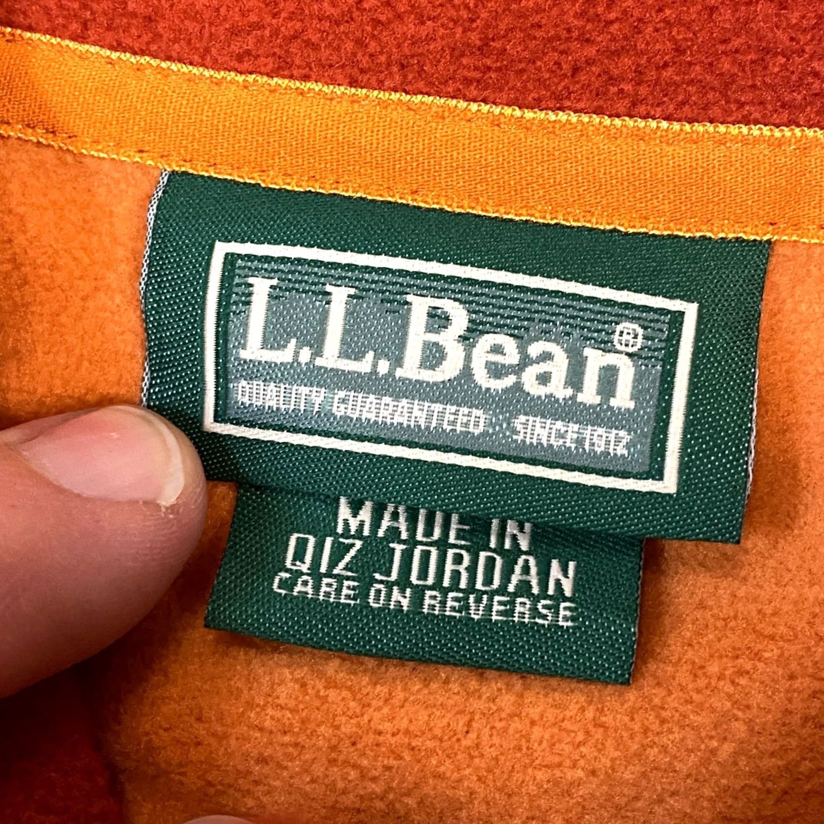 Vintage L.L. Bean Jacket Fleece Men XL Orange Polartec Full Zip Heritage Hiking Size US XL / EU 56 / 4 - 3 Thumbnail