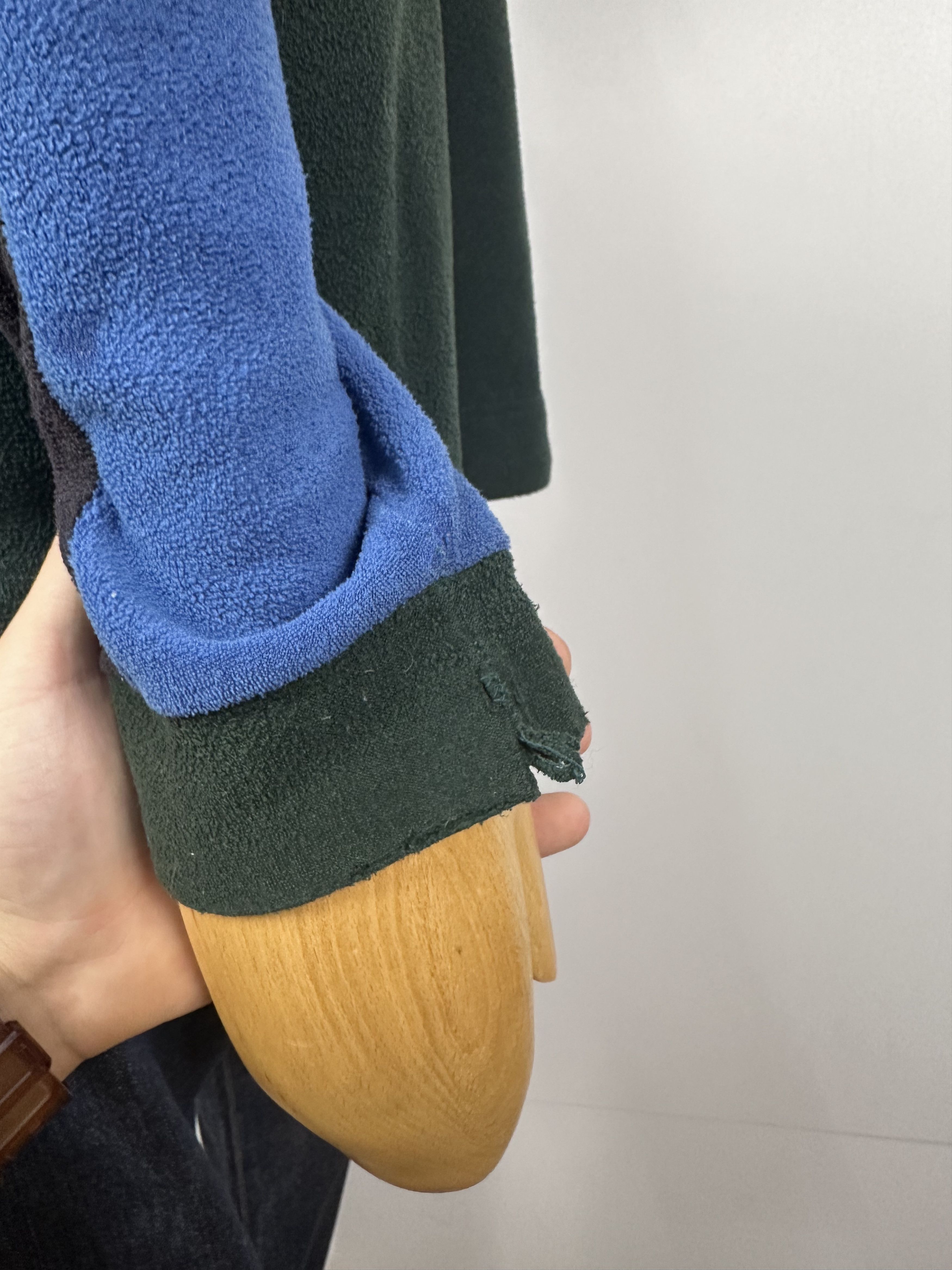 Saint Laurent Paris × Vintage SAINT LAURENT JEANS Fleece Jacket 1\2 Zip Pullover Green Size US XL / EU 56 / 4 - 11 Thumbnail