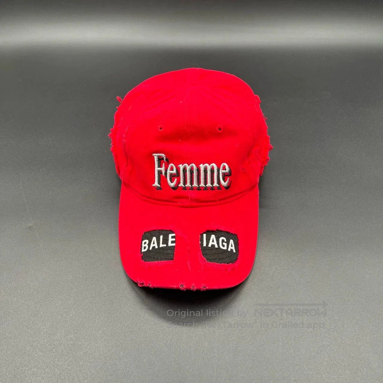 Balenciaga Balenciaga Red Logo Baseball Cap. Size ONE SIZE - 1 Thumbnail