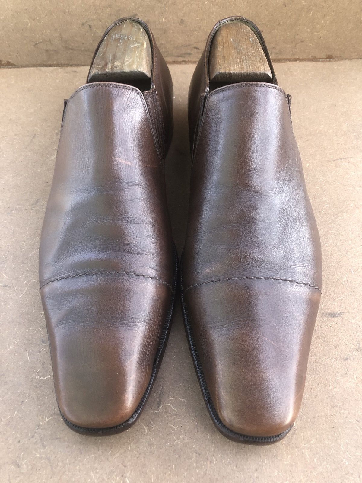 Gucci Gucci Brown Calfskin Leather Men’s Penny Loafers Size 8 Size US 8 / EU 41 - 4 Thumbnail