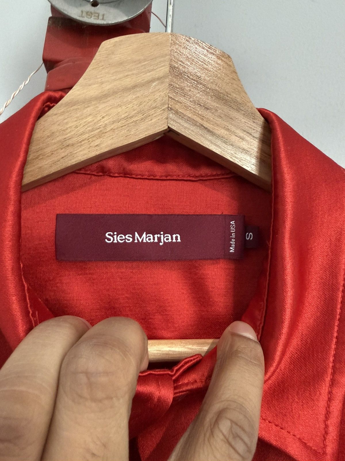 Sies Marjan Red Satin Shirt Size US S / EU 44-46 / 1 - 2 Thumbnail
